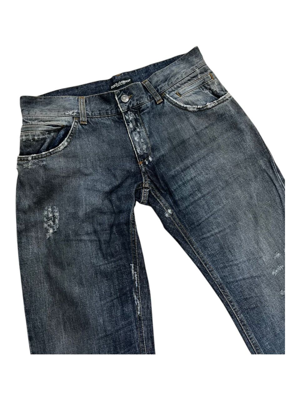 Dolce & Gabbana Dolce & Gabbana Distressed Denim Jeans Size US 34 / EU 50 - 3 Thumbnail