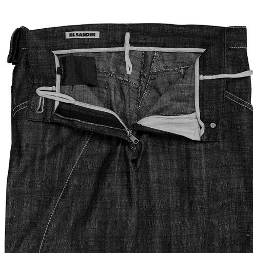 Jil Sander Jil Sander Contrast Stitch Carpenter Raw Denim Pants - AW07 Size US 28 / EU 44 - 5 Thumbnail