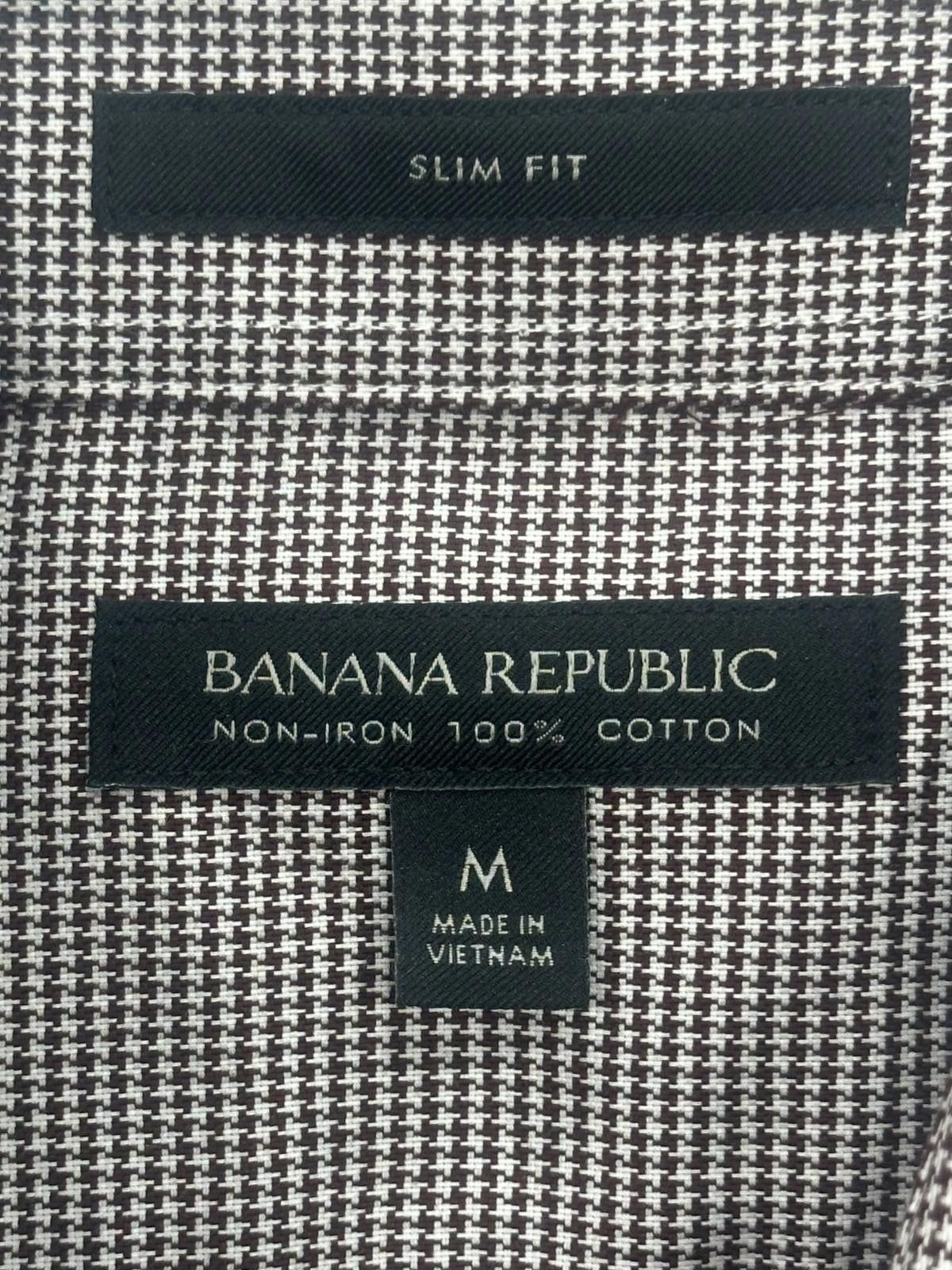 Banana Republic Banana Republic Non-Iron Slim Fit Button Up Red Mens M Size US M / EU 48-50 / 2 - 7 Thumbnail