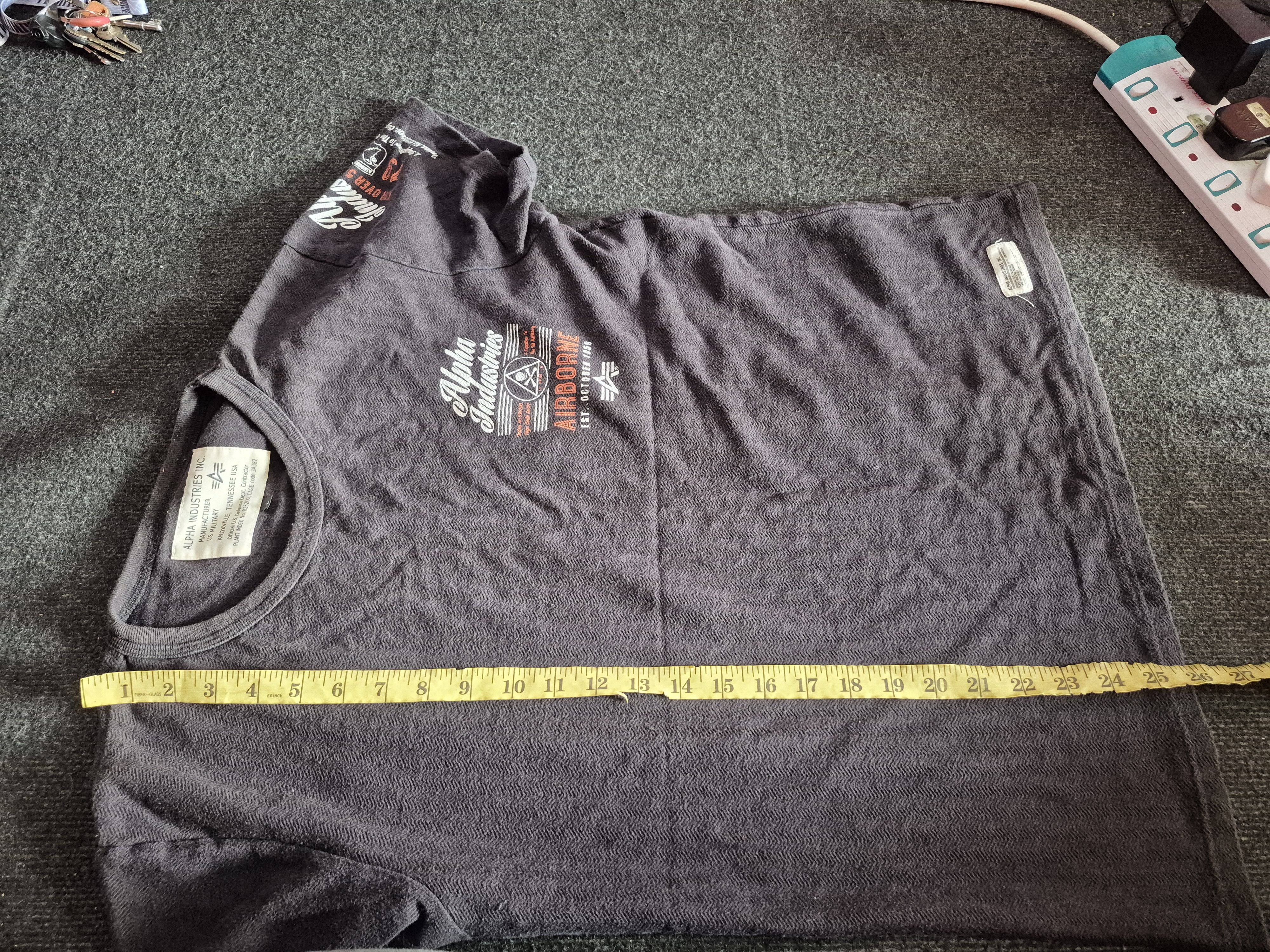 Alpha Industries 🔥 Alpha Industries Airborne US Military Flight Apparel Tee Size US M / EU 48-50 / 2 - 10 Thumbnail