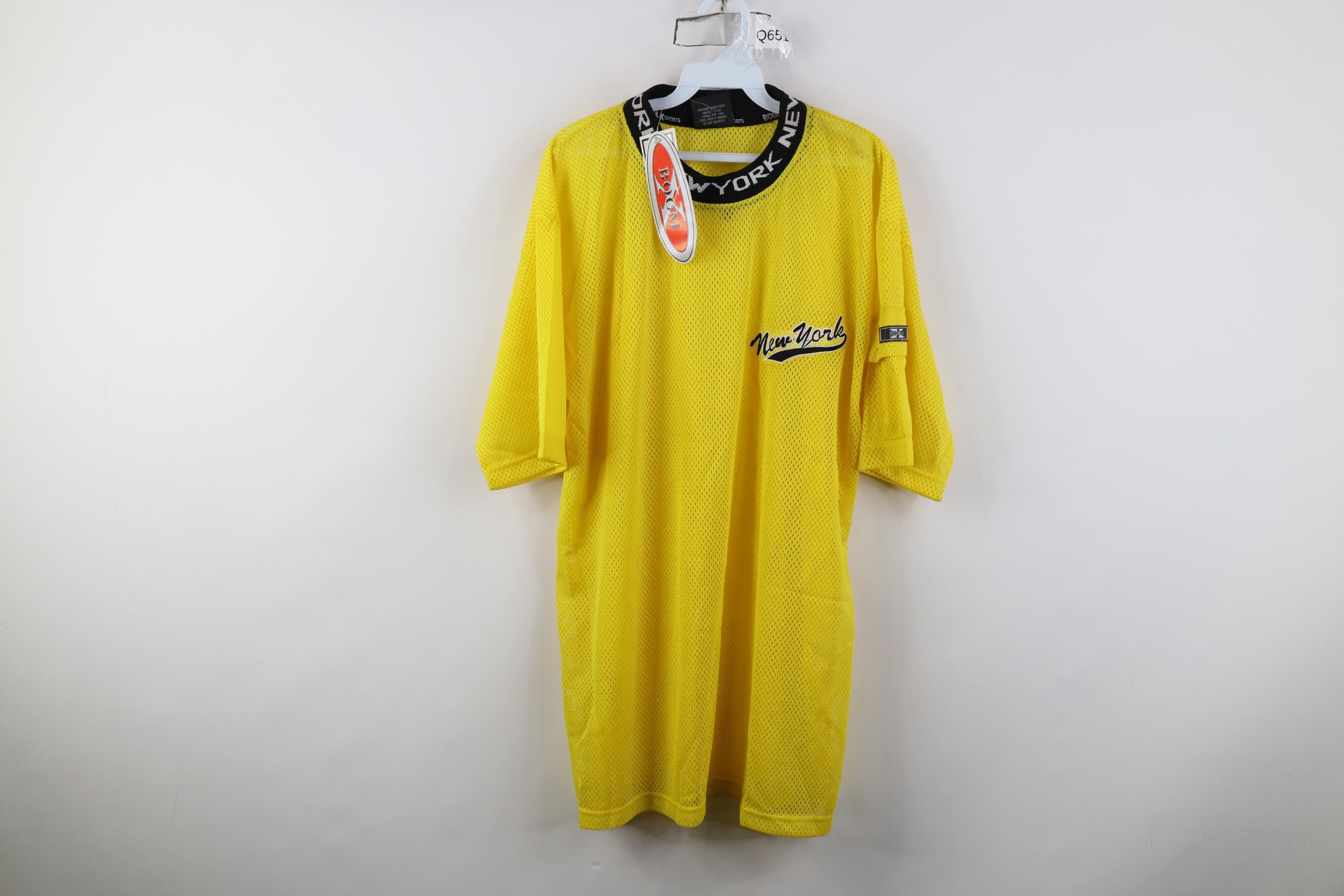 Vintage Deadstock Vintage 90s Y2K Streetwear Mesh New York T-Shirt Size US M / EU 48-50 / 2 - 1 Thumbnail