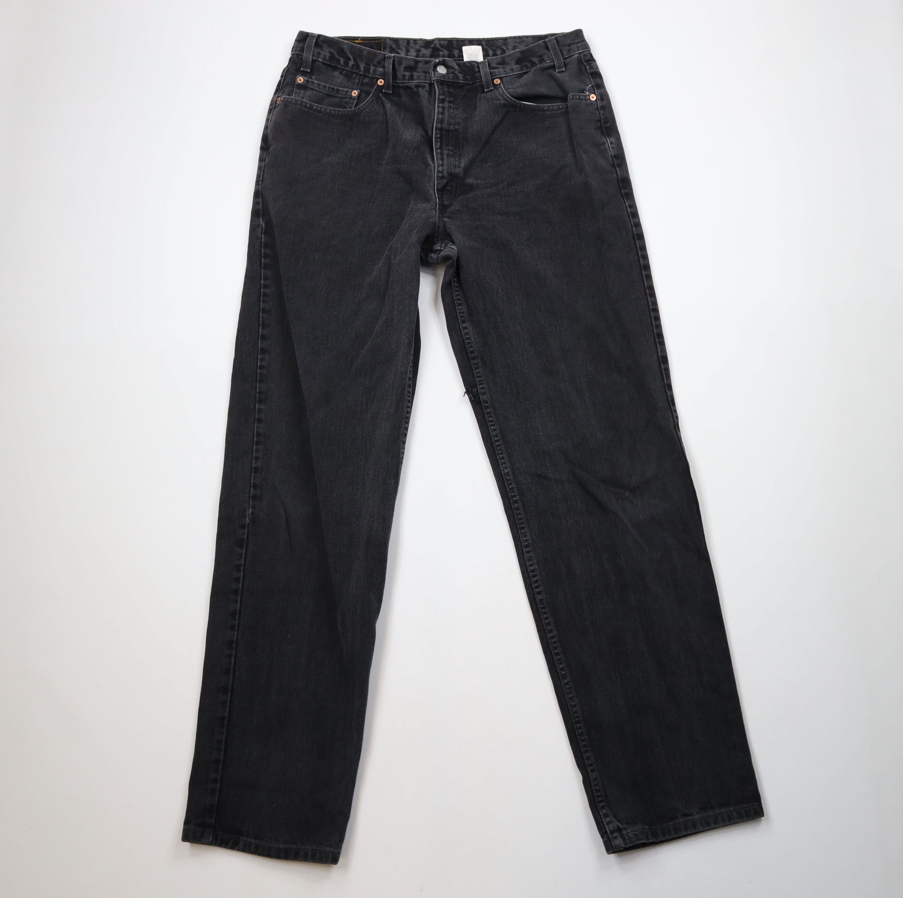 Levi's × Vintage Vintage 90s Levis 550 Relaxed Fit Denim Jeans Black Cotton Size US 36 / EU 52 - 1 Thumbnail