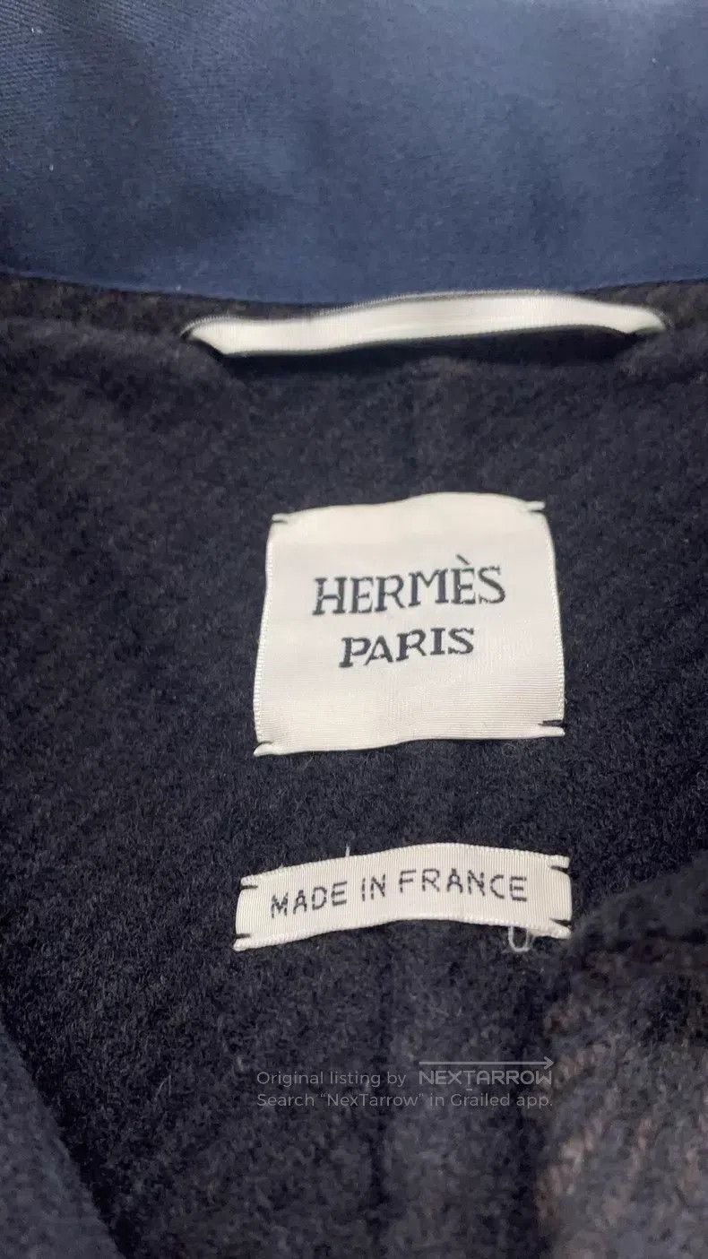 Hermes Hermes Black Collar Wool Coat Size XS / US 0-2 / IT 36-38 - 3 Thumbnail