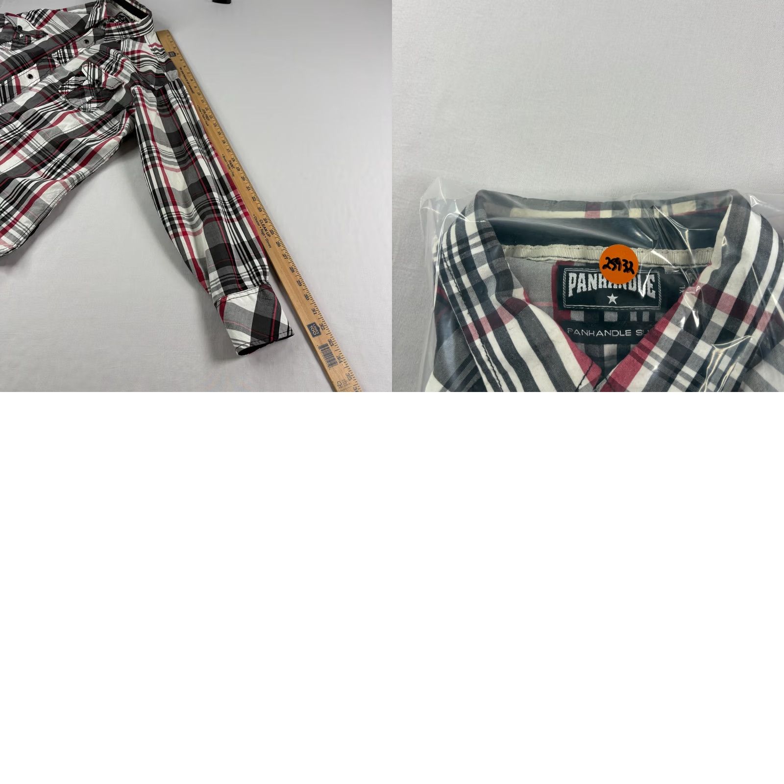 Vintage Panhandle Slim Shirt Mens XL Plaid Pearl Snap Embroidered Western Rodeo Size US XL / EU 56 / 4 - 8 Thumbnail