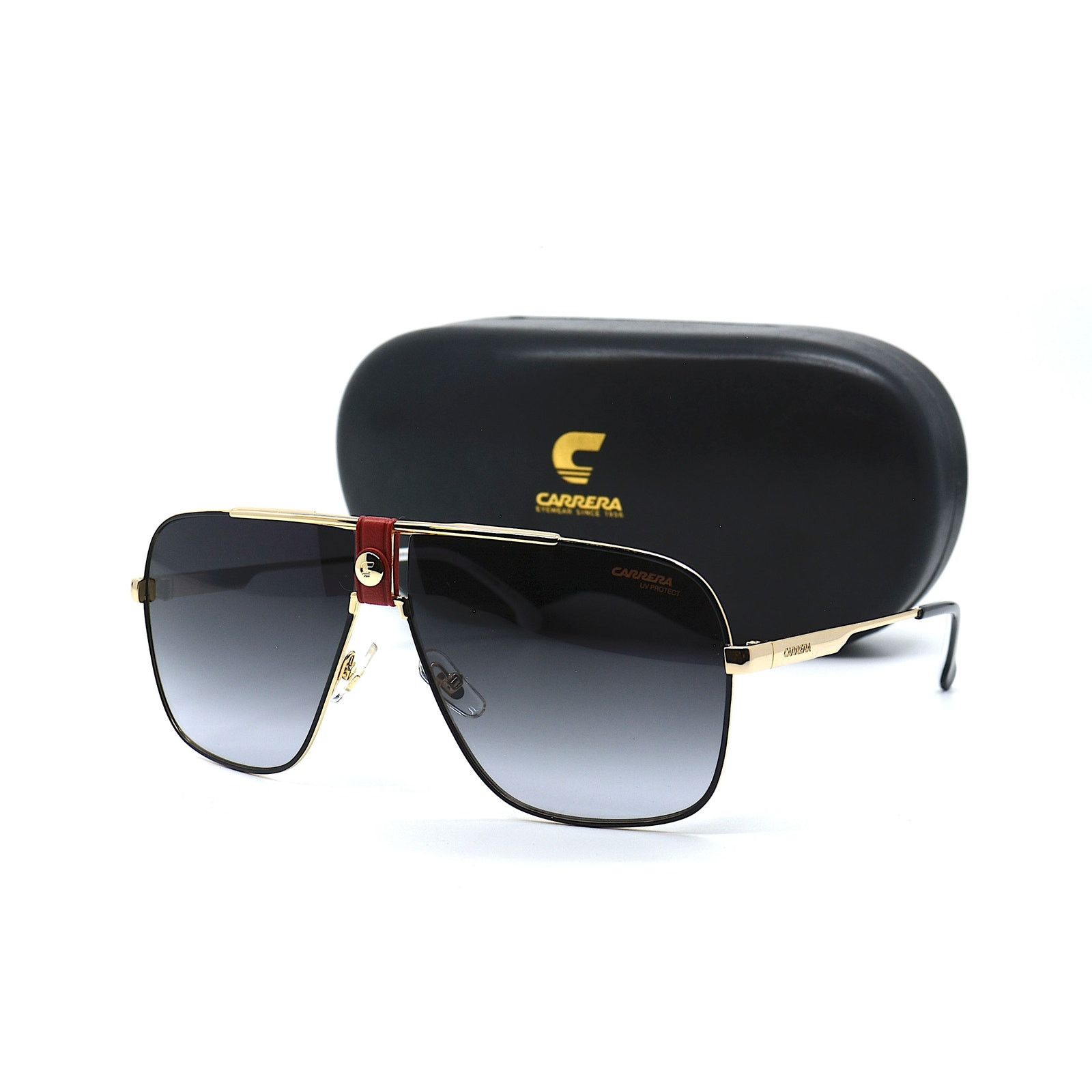 Carrera NEW CARRERA 1018/S BLACK/GOLD GREY GRADIENT SUNGLASSES Size ONE SIZE - 10 Thumbnail