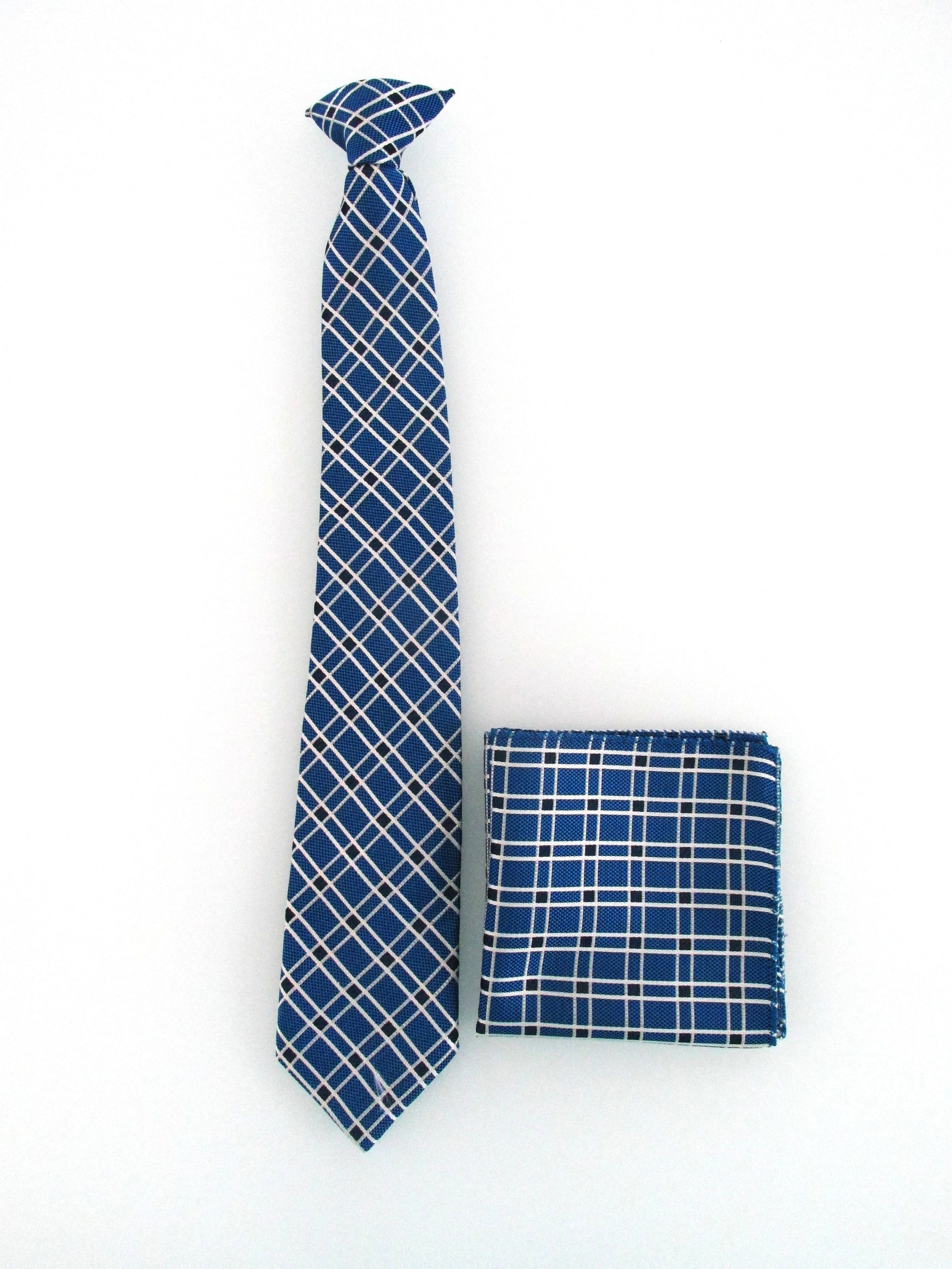 Vintage Vintage Men's Clip-On Tie & Pocket Square Set Size ONE SIZE - 1 Thumbnail