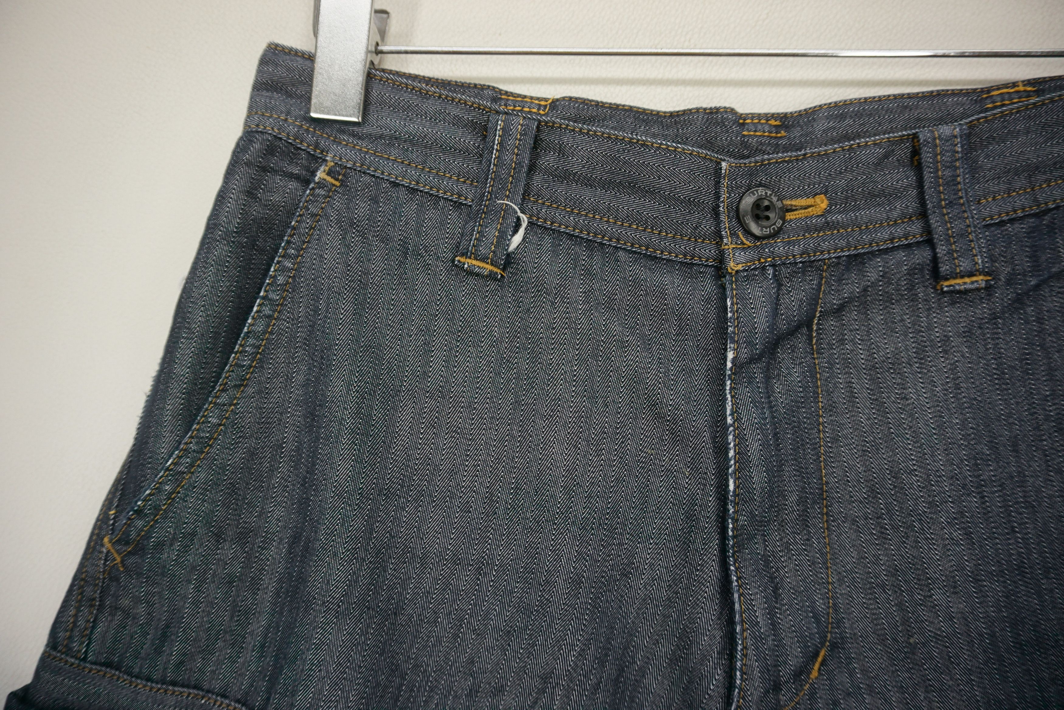 Japanese Brand Burtle Pants Size W29xL30.5 Distressed Fatigue Hickory Cargo Size US 29 - 3 Thumbnail