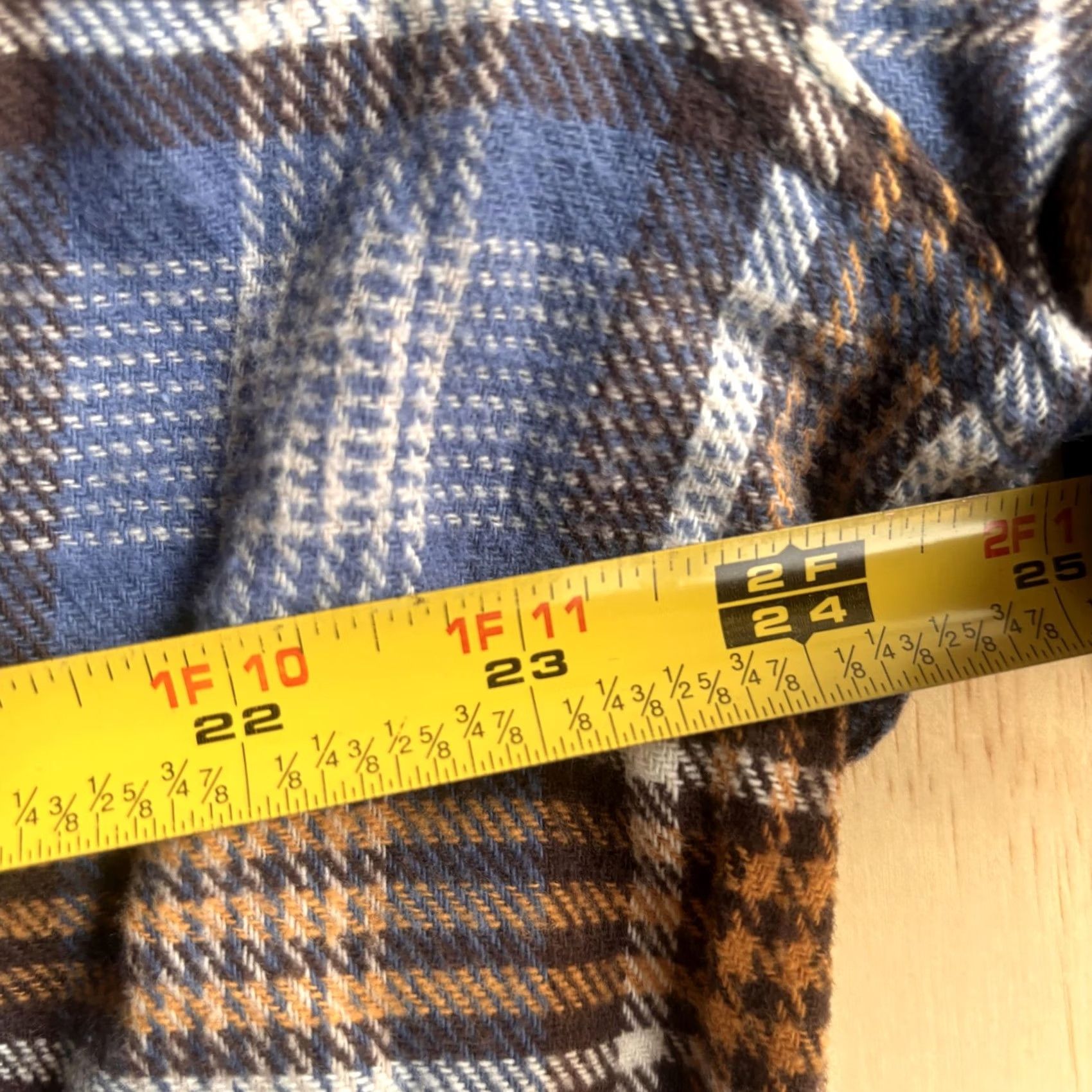 Lee Lee Shirt Mens 2XL Blue Plaid Flannel Long Sleeve Button Up Casual Workwear Size US XXL / EU 58 / 5 - 7 Thumbnail