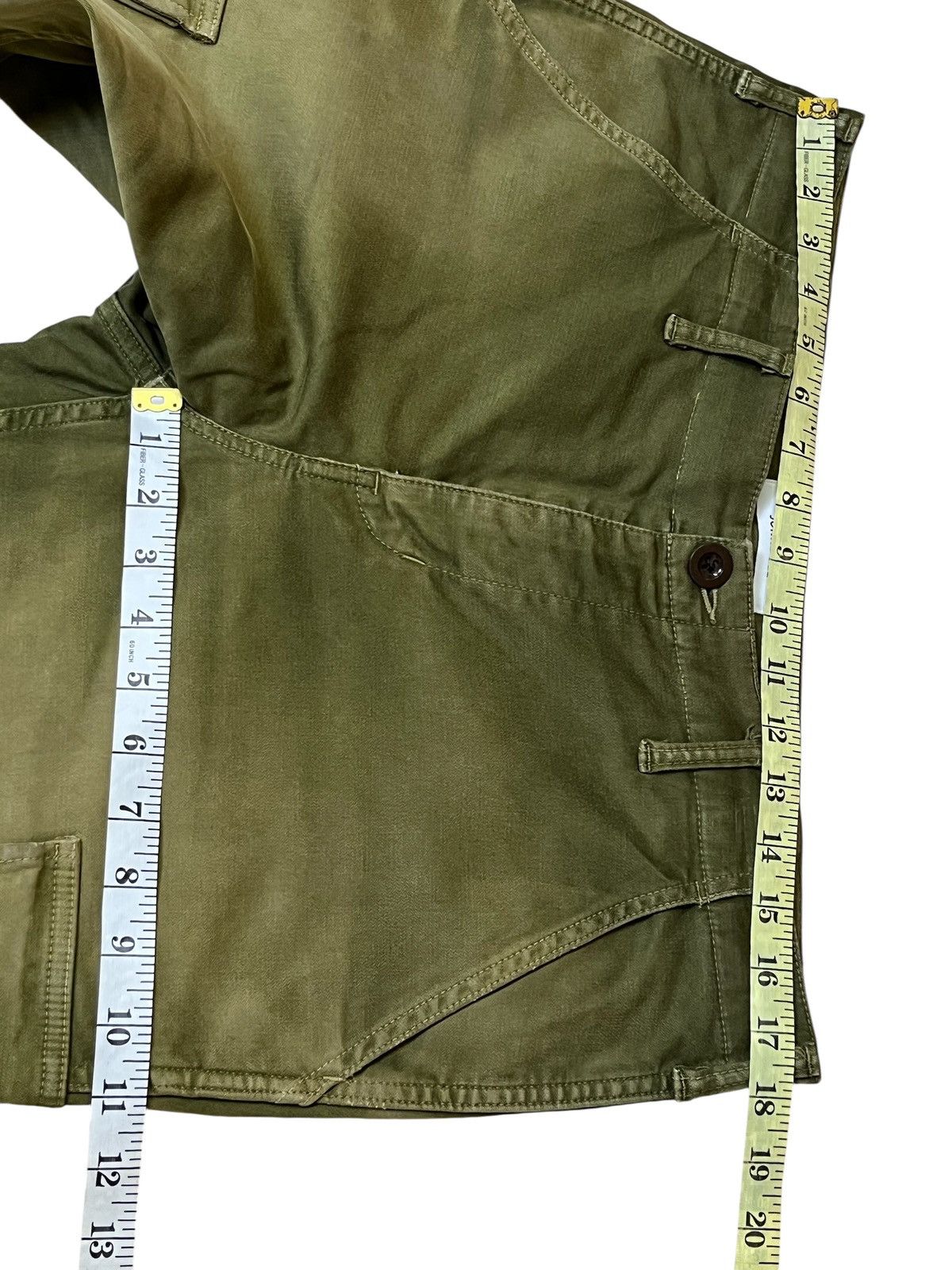 Toyo Enterprises sick🔥Vintage JOHNBULL green army faded baker cargo pants Size US 35 - 15 Thumbnail