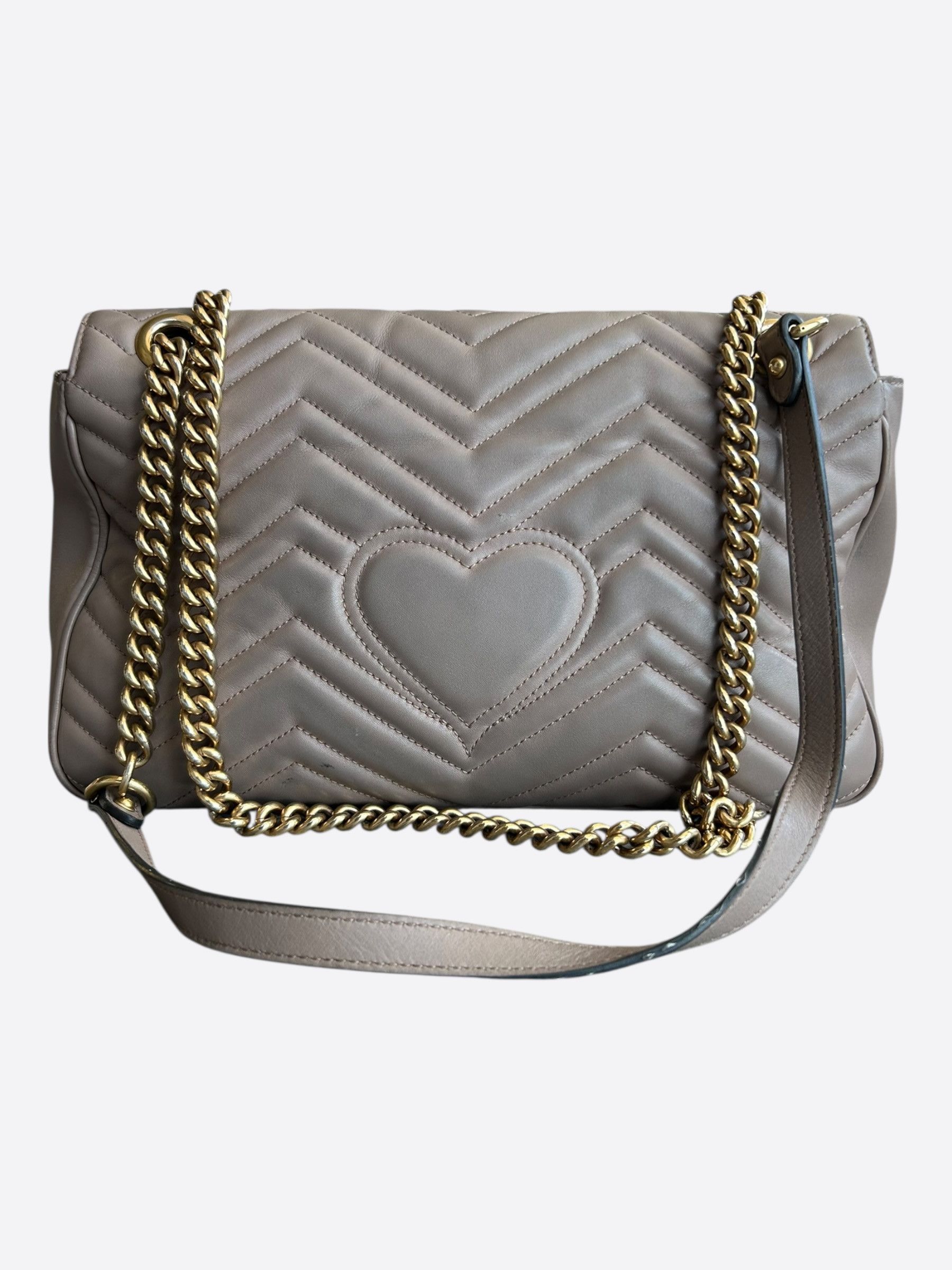Gucci Gucci Brown GG Marmont Medium Shoulder Bag Size ONE SIZE - 3 Thumbnail