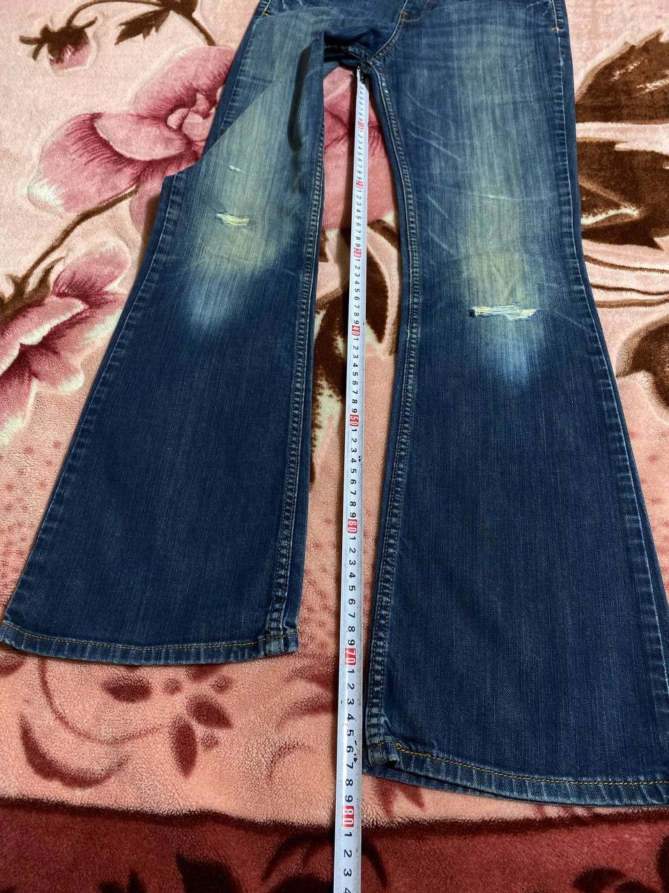 Levi's × Vintage Vintage Levis 629 Flared Faded Blue Jeans Distressed Size US 26 / EU 42 - 14 Thumbnail