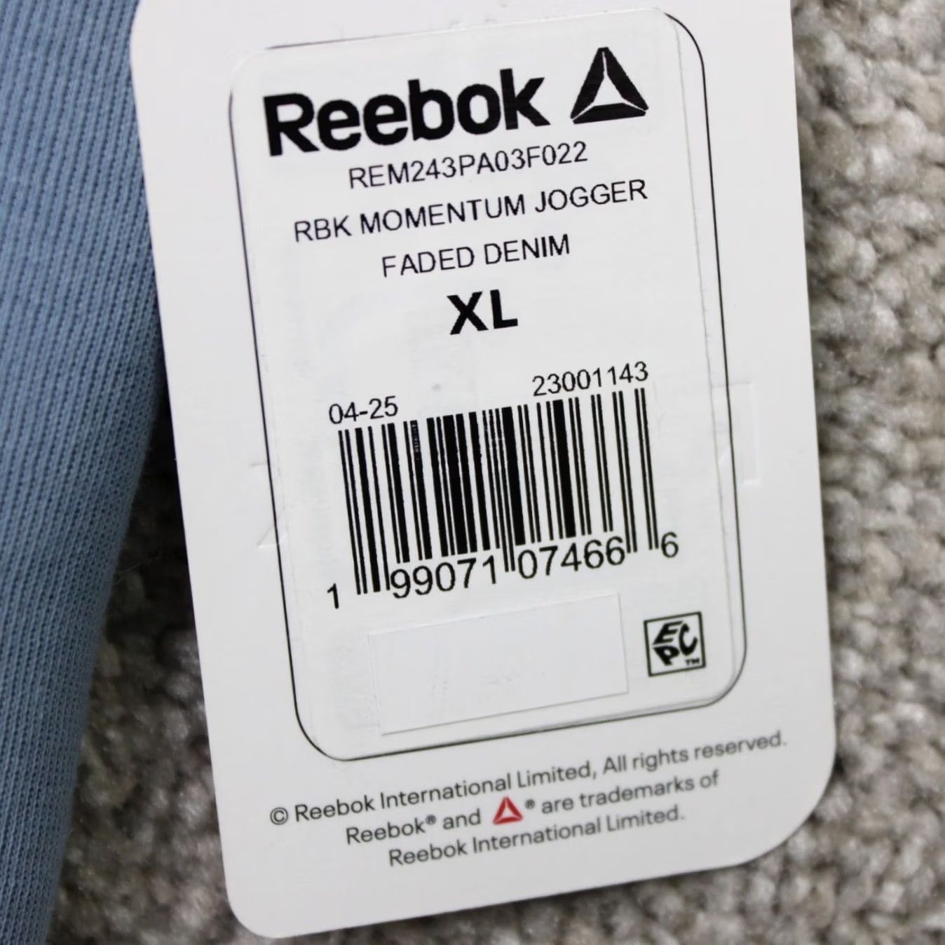 Reebok Reebok Momentum XL Blue Sweatpants NWT Mens Slim Tapered Fleece Elastic Waist Joggers Pants Size US 36 / EU 52 - 7 Thumbnail