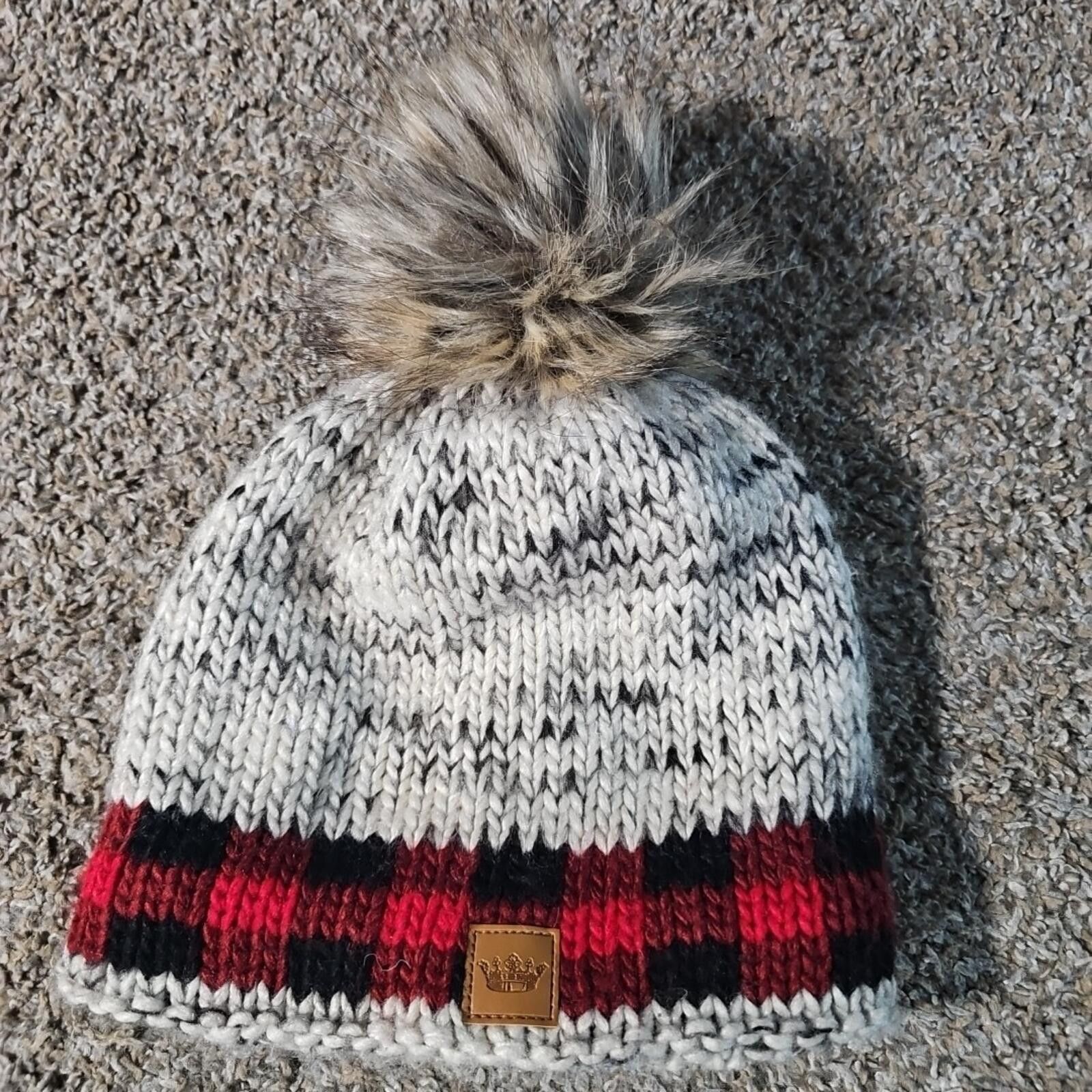 Other Panache Multicolored knit hat pom Beanie Toboggan Acrylic Size ONE SIZE - 1 Thumbnail