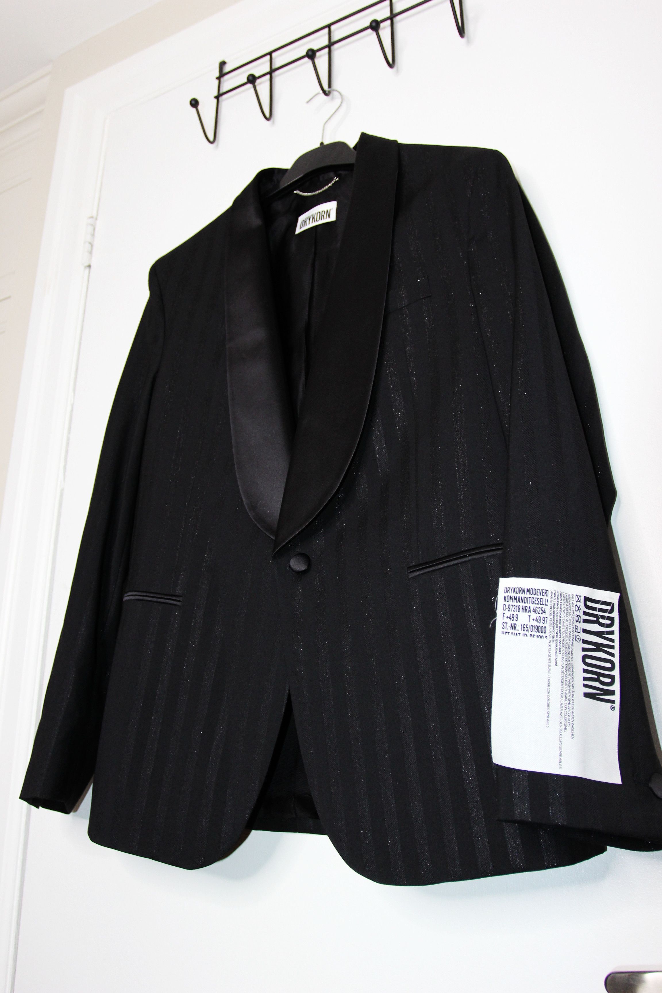 DRYKORN BNWT AW24 DRYKORN BELAZO STRIPED DINNER JACKET 50 Size US M / EU 48-50 / 2 - 5 Thumbnail