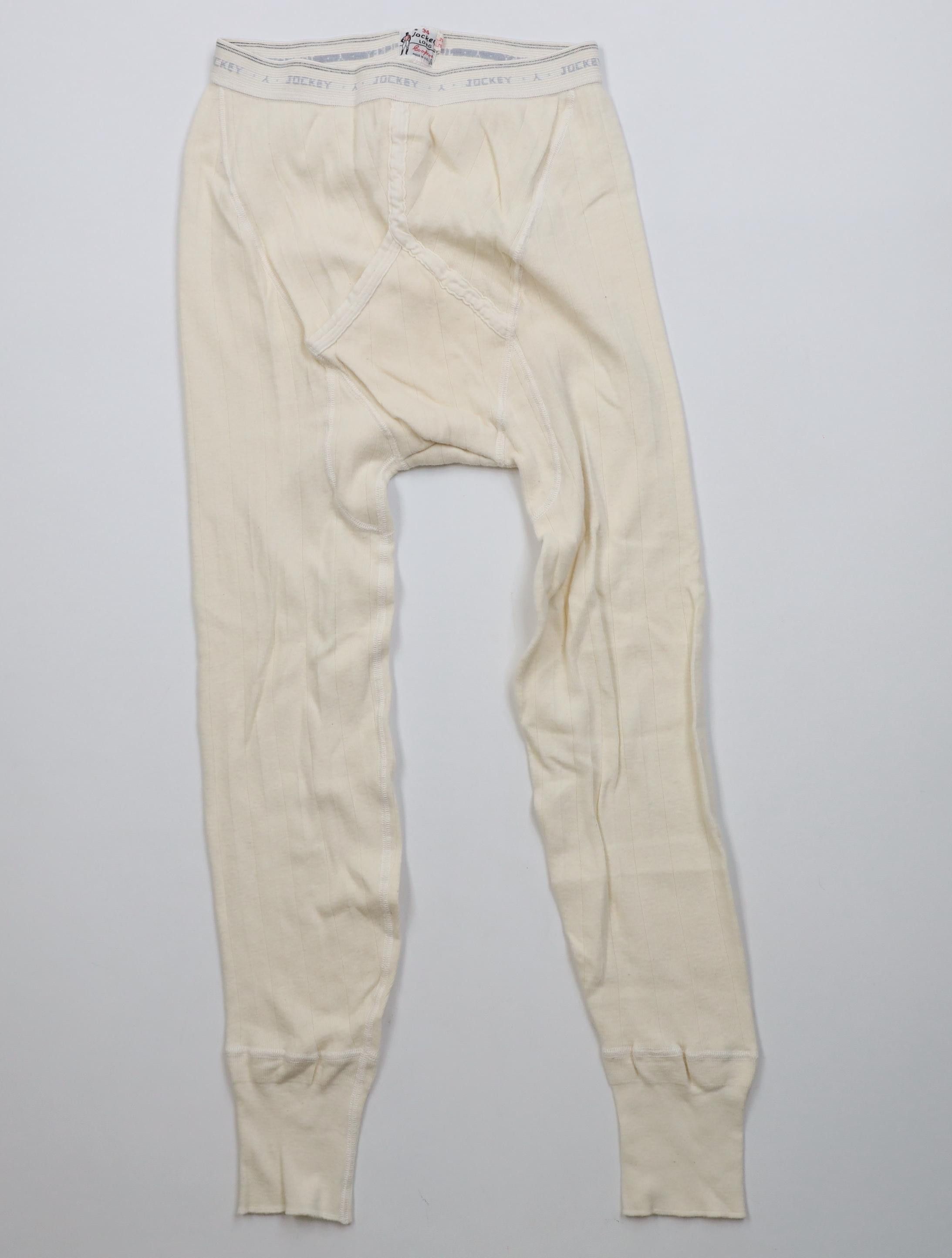 Jockey Vintage 40s Jockey Coopers Front Thermal Knit Pants USA Size US 34 / EU 50 - 1 Thumbnail