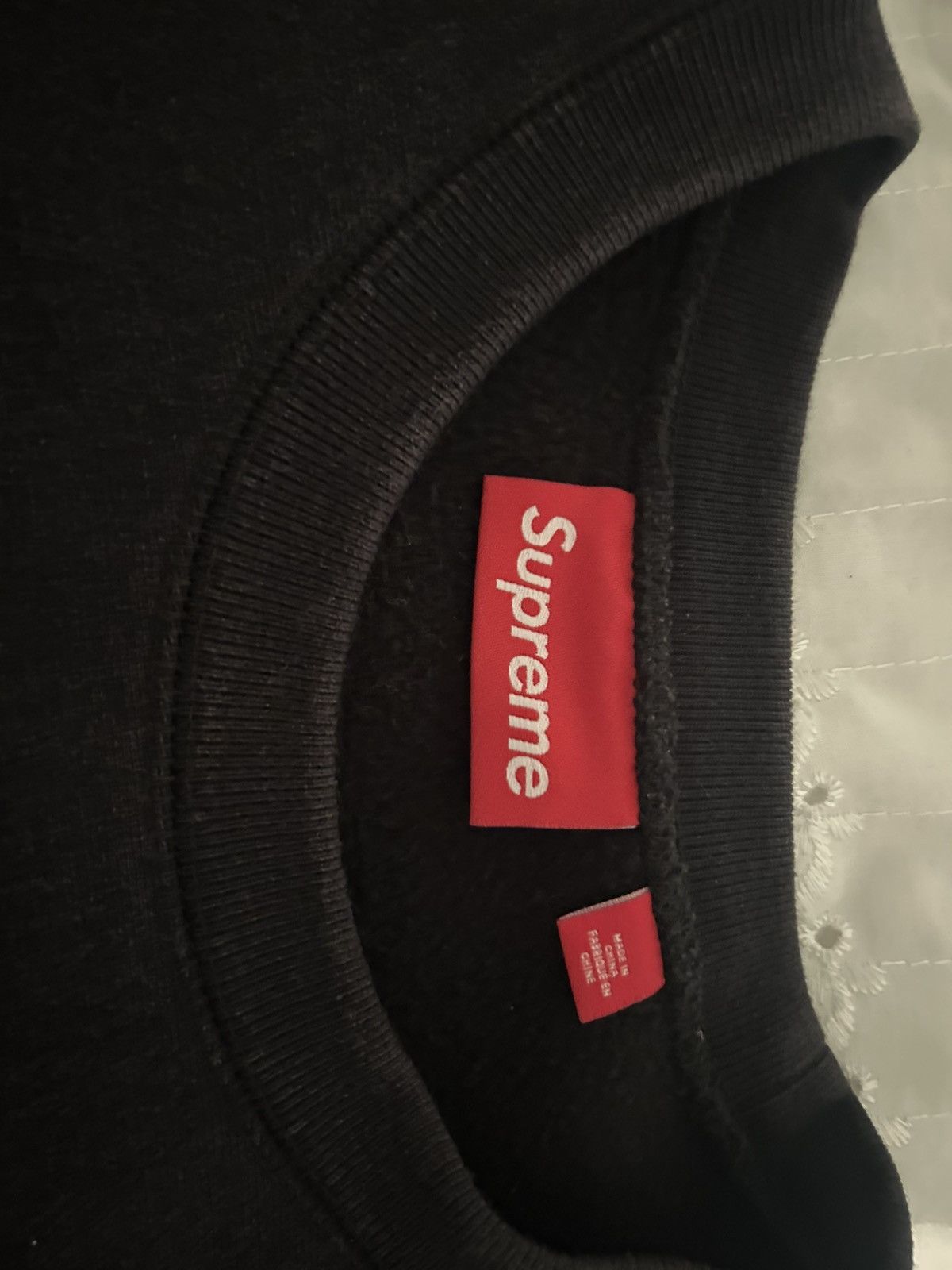Supreme Supreme Black Washed Box Logo Crewneck Size US M / EU 48-50 / 2 - 5 Thumbnail