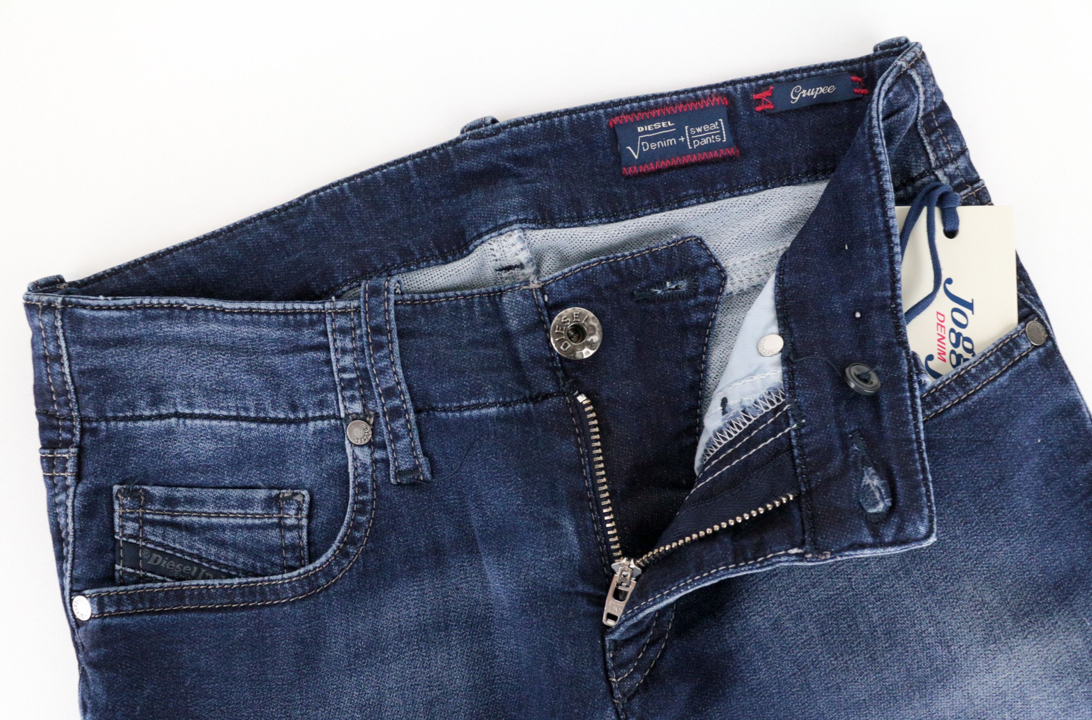 Diesel GRUPEE-NE 0674Y W23 Slim Cotton Stretch Blue Jeans 64967 Size 23" - 5 Thumbnail