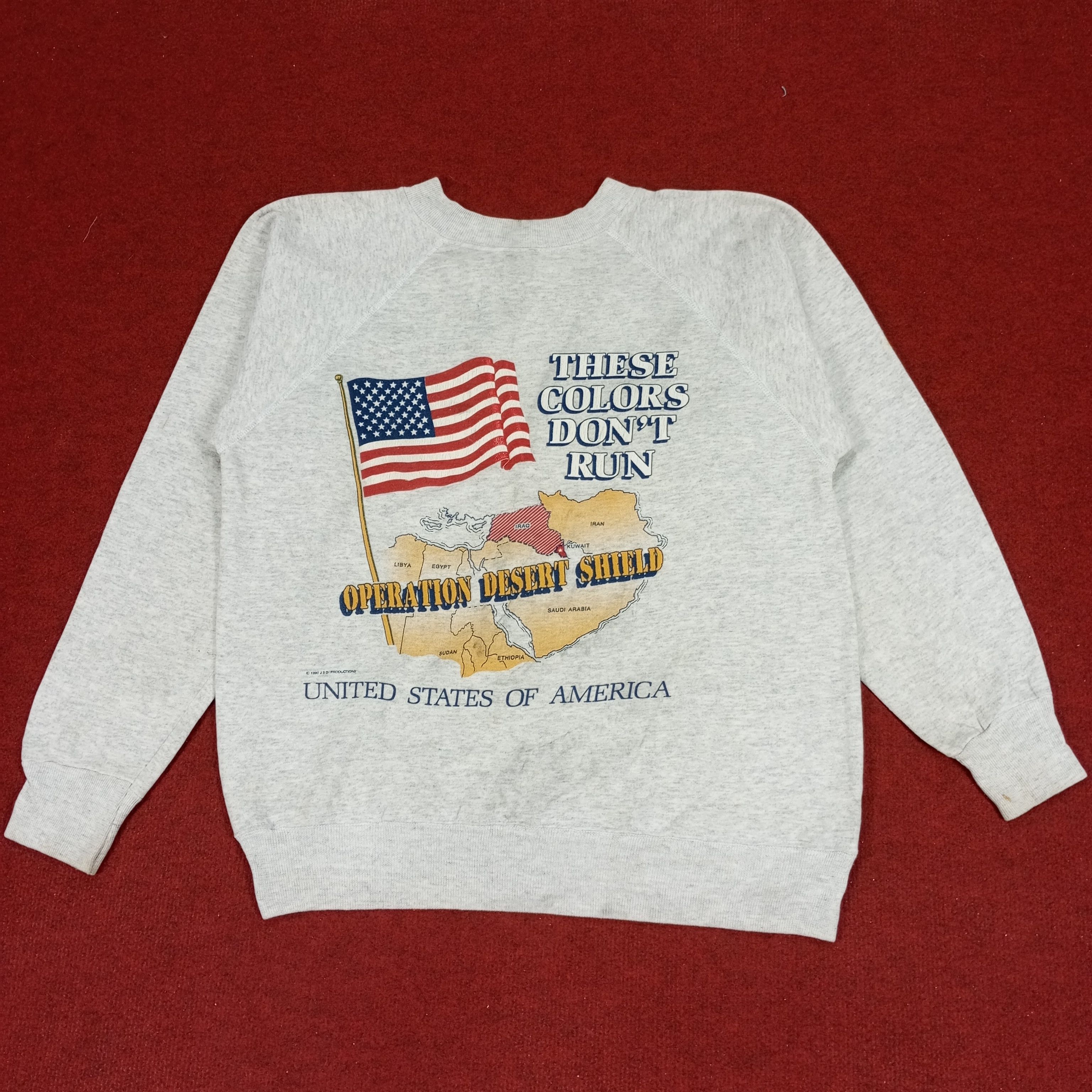 Vintage United State Of America Vintage Sweatshirt Size US M / EU 48-50 / 2 - 1 Thumbnail