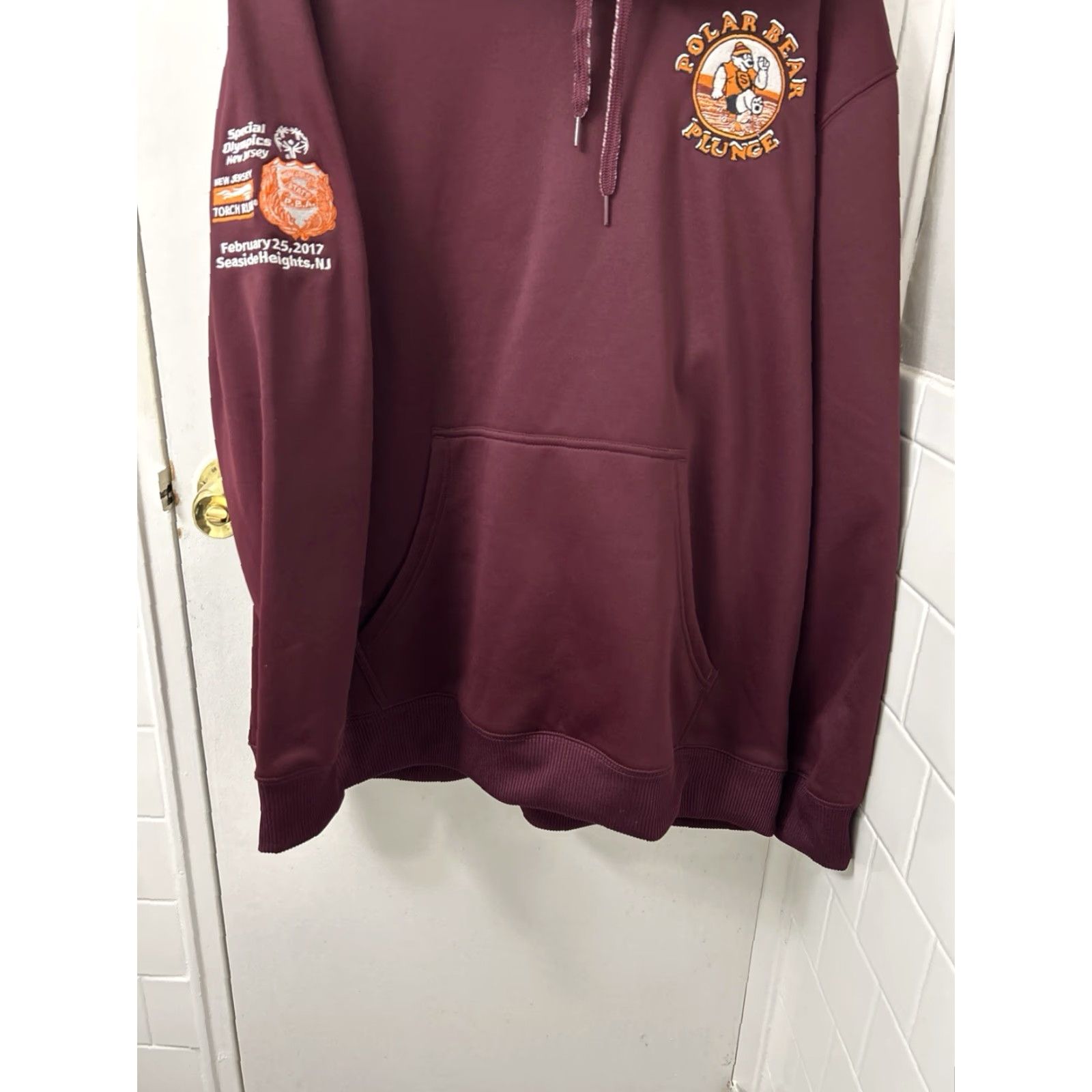 Adidas Adidas Hoodie Mens 2XL Maroon Fleece Lined Special Olympics Sweatshirt L/S NWT Size US XXL / EU 58 / 5 - 3 Thumbnail
