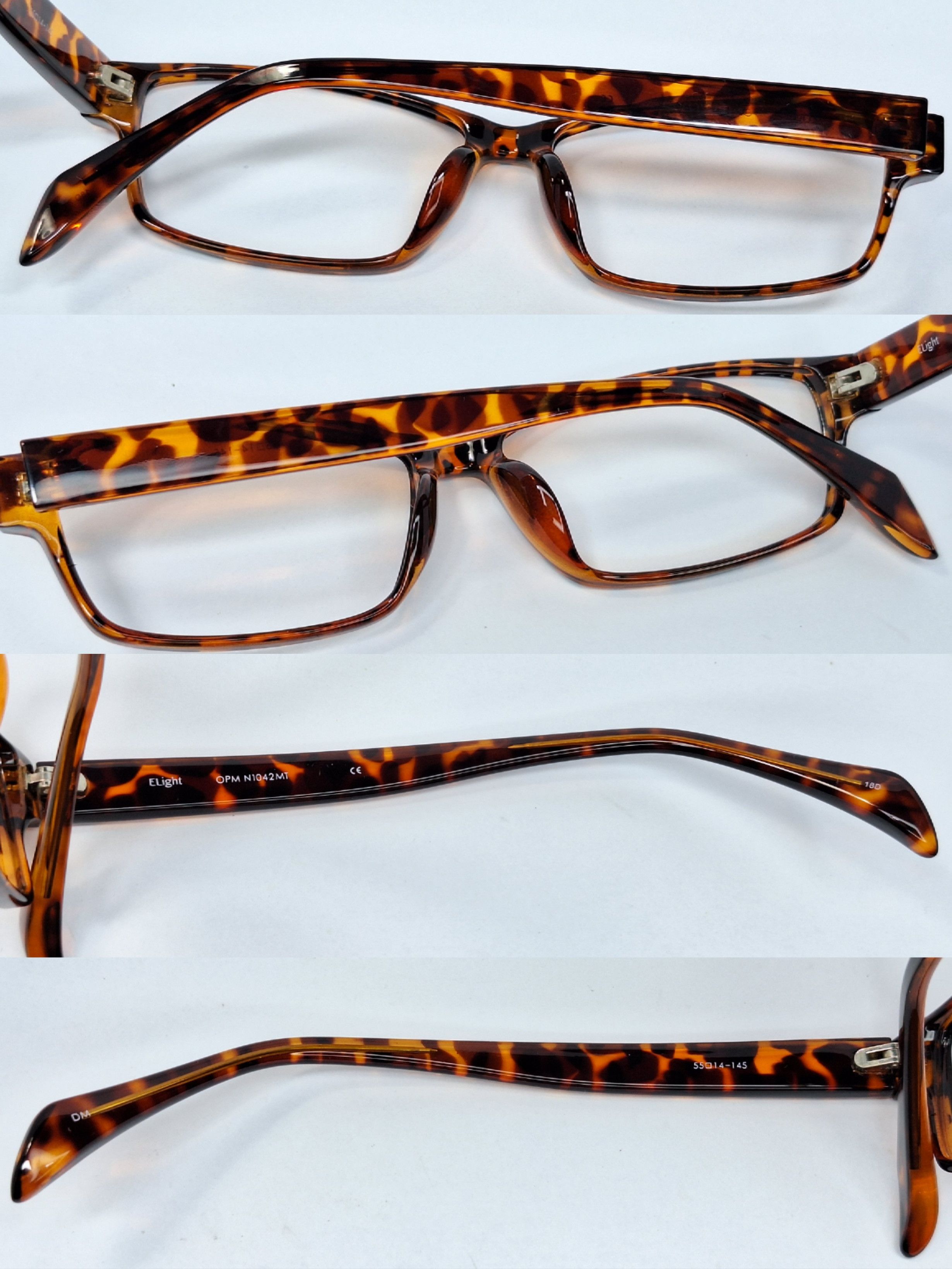 Vintage ELight OPM N1042MT Tortoise Square Glasses Frame Japan mint Size ONE SIZE - 3 Thumbnail