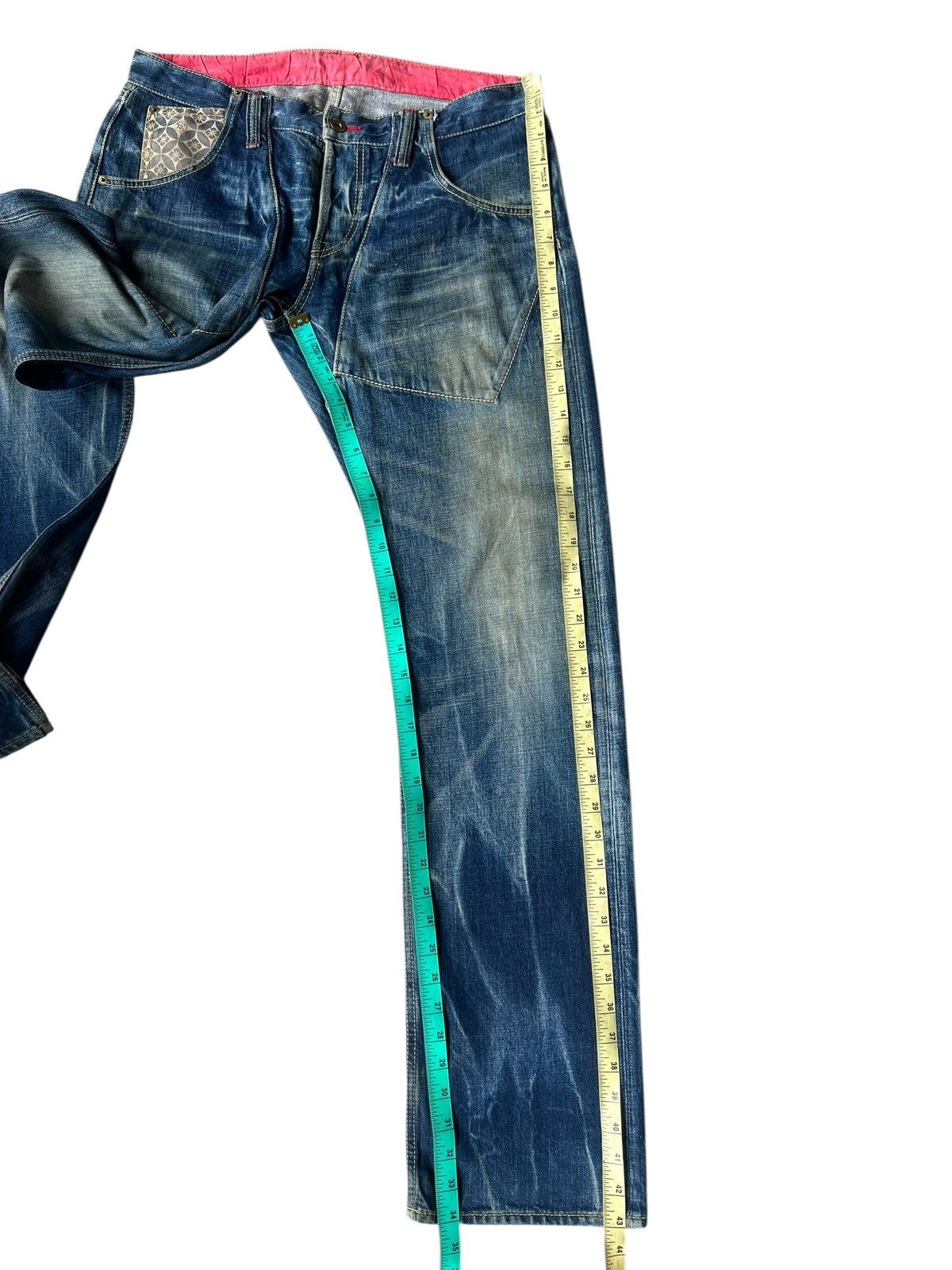 Eternal ETERNAL Japan Distressed Aging Mud Denim Jeans Size US 32 / EU 48 - 6 Thumbnail