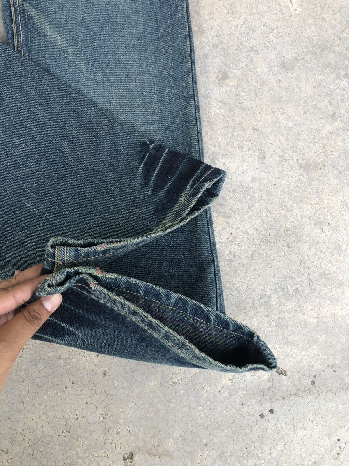 Japanese Brand Japanese Gumu Double Waist Distressed Denim Size US 34 / EU 50 - 15 Thumbnail