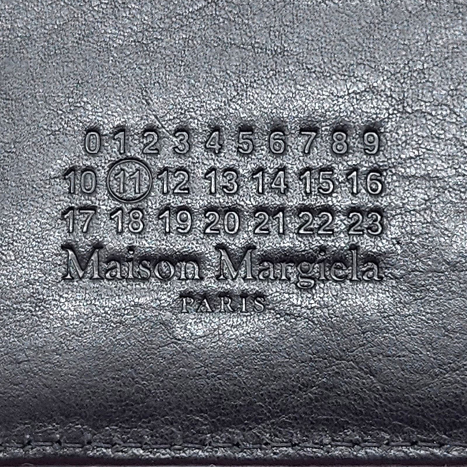 Maison Margiela Line 11 Leather Bifold Wallet Black - New Size ONE SIZE - 7 Thumbnail
