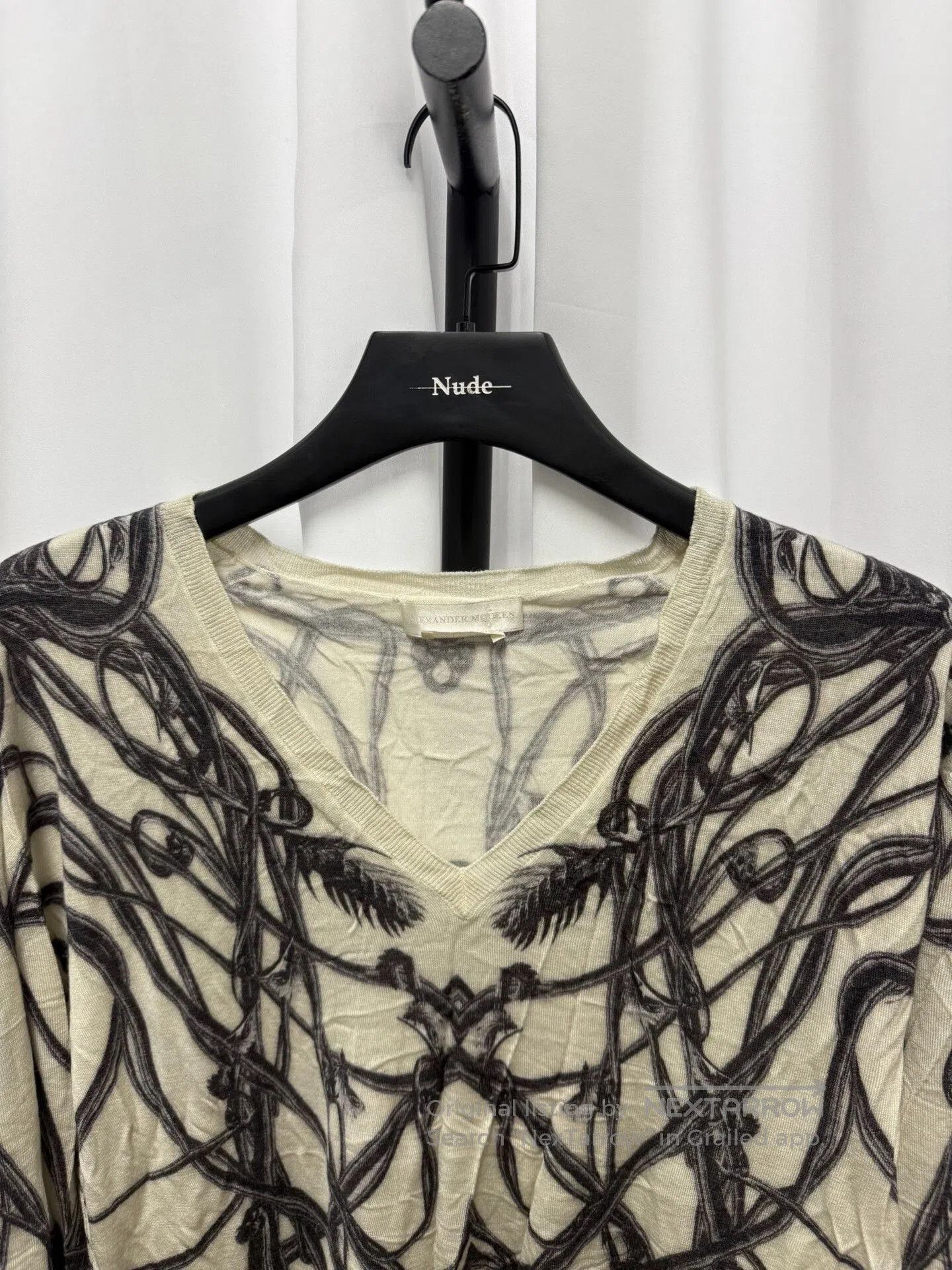 Alexander McQueen Alexander McQueen Thorns Pleated Vine Sweater. Size US L / EU 52-54 / 3 - 3 Thumbnail