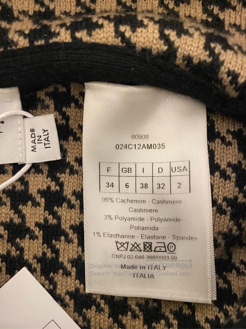 Dior Dior Cashmere Blended Bird Grid Letter Logo Shawl Cloak Co Size XXS / US 00 / IT 34 - 6 Thumbnail