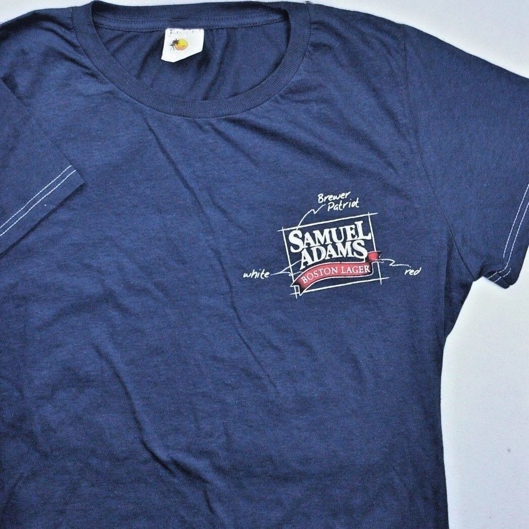 Other Samuel Sam Adams Boston Lager Pint Glass Blueprints Ladies T Size XL / US 12-14 / IT 48-50 - 4 Thumbnail