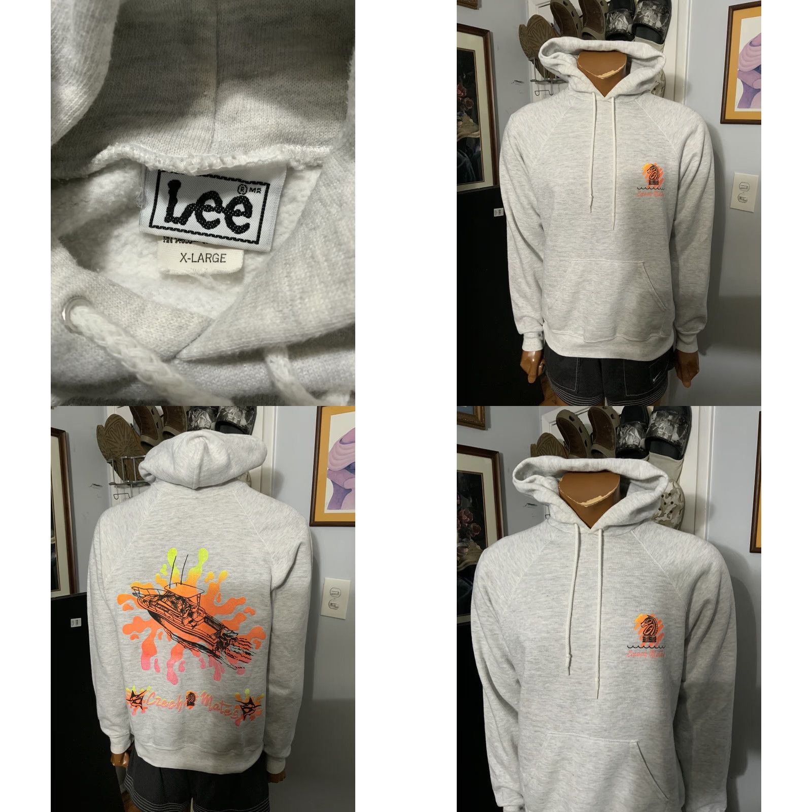 Lee Vintage 90s Lee Czech Mates Boat Yacht Gray Graphic Hoodie XL User: Vintage 90s Lee Czech Mates Boat Yacht Gray Graphic Hoodie XL Size US XL / EU 56 / 4 - 8 Thumbnail