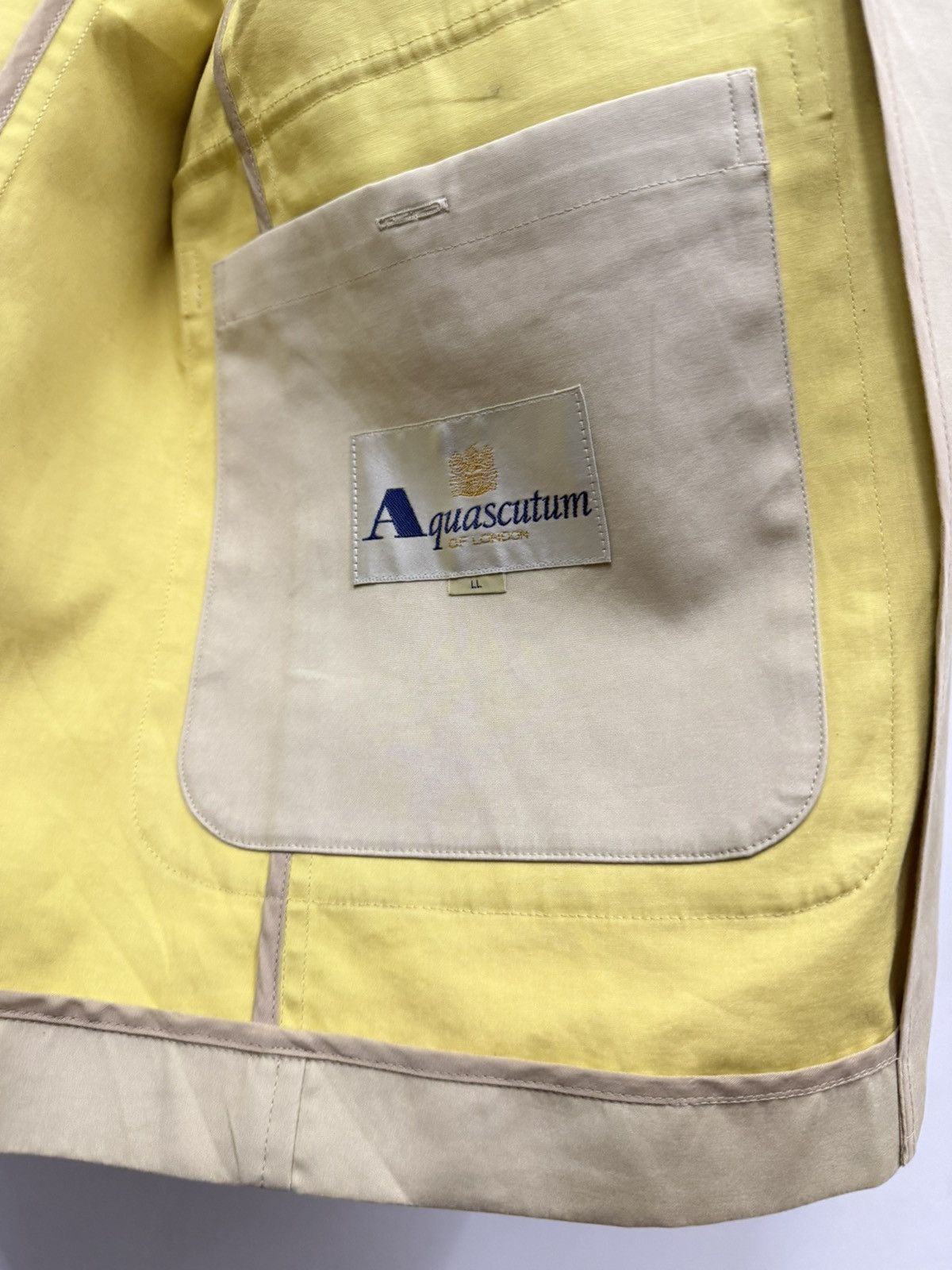 Aquascutum Aquascutum Beige Cotton Field Military Design Jacket Size US L / EU 52-54 / 3 - 7 Thumbnail