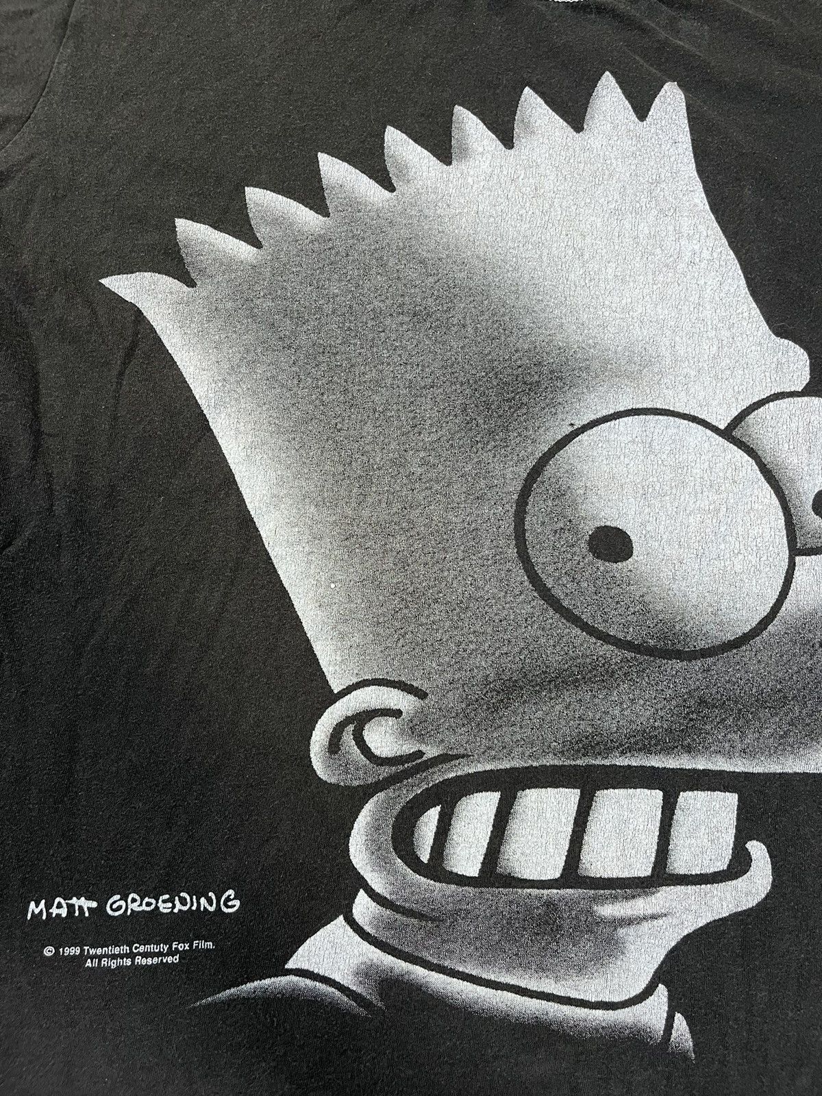 The Simpsons × Vintage The Simpsons Mens Vintage 1999 T- Shirt Matt Groening Bart Size US M / EU 48-50 / 2 - 2 Thumbnail