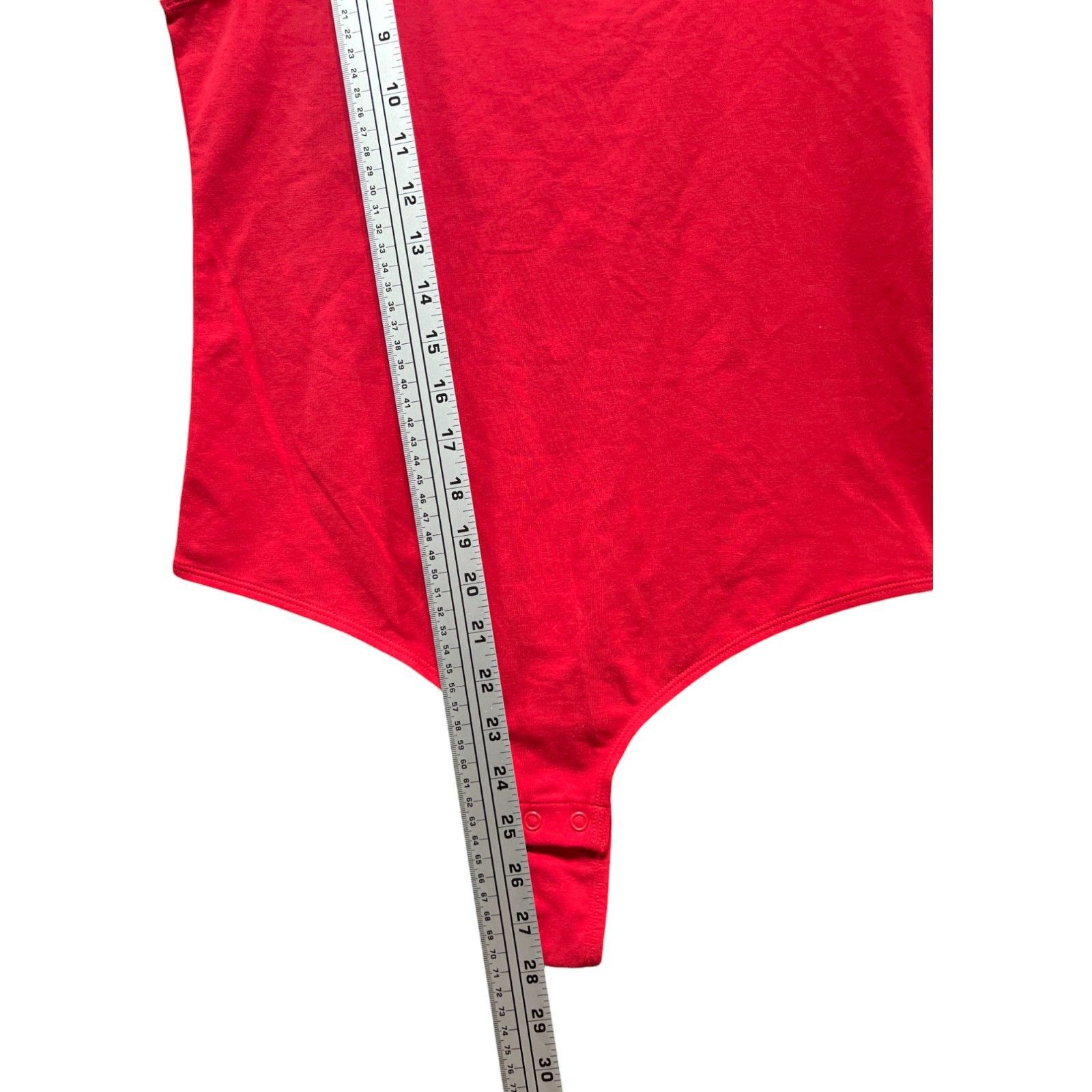 Other Auden - Women's Cotton Bodysuit - Red - Extra Large Size ONE SIZE - 9 Thumbnail