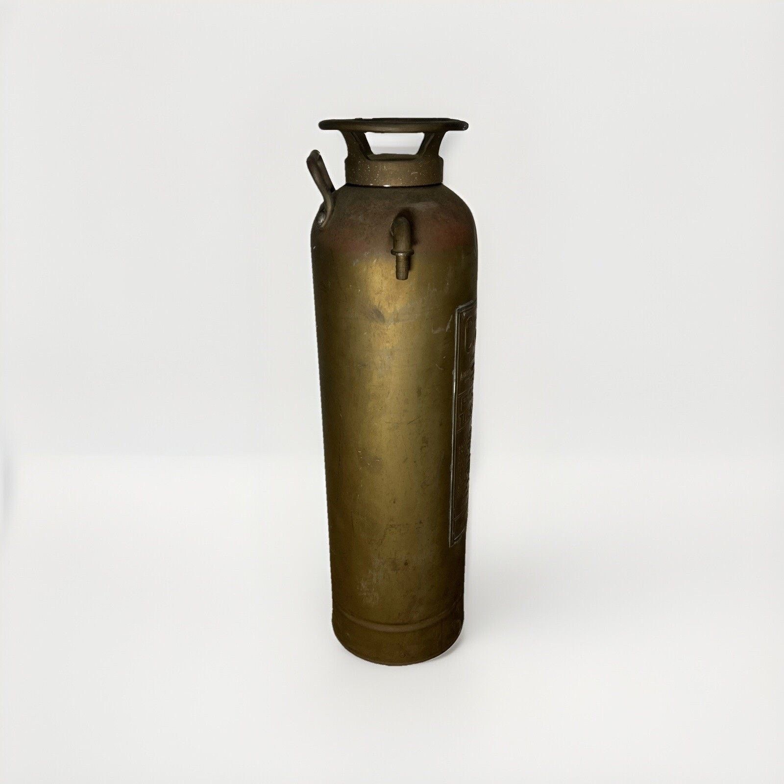 CHILDS Antique Childs Brass Fire Extinguisher Model DS 2 Foot Tall Size US XXL / EU 58 / 5 - 4 Thumbnail