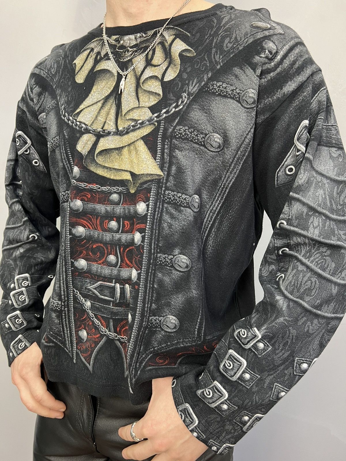 Vintage Y2K addiction type Goth Opium t-shirt Longsleeve