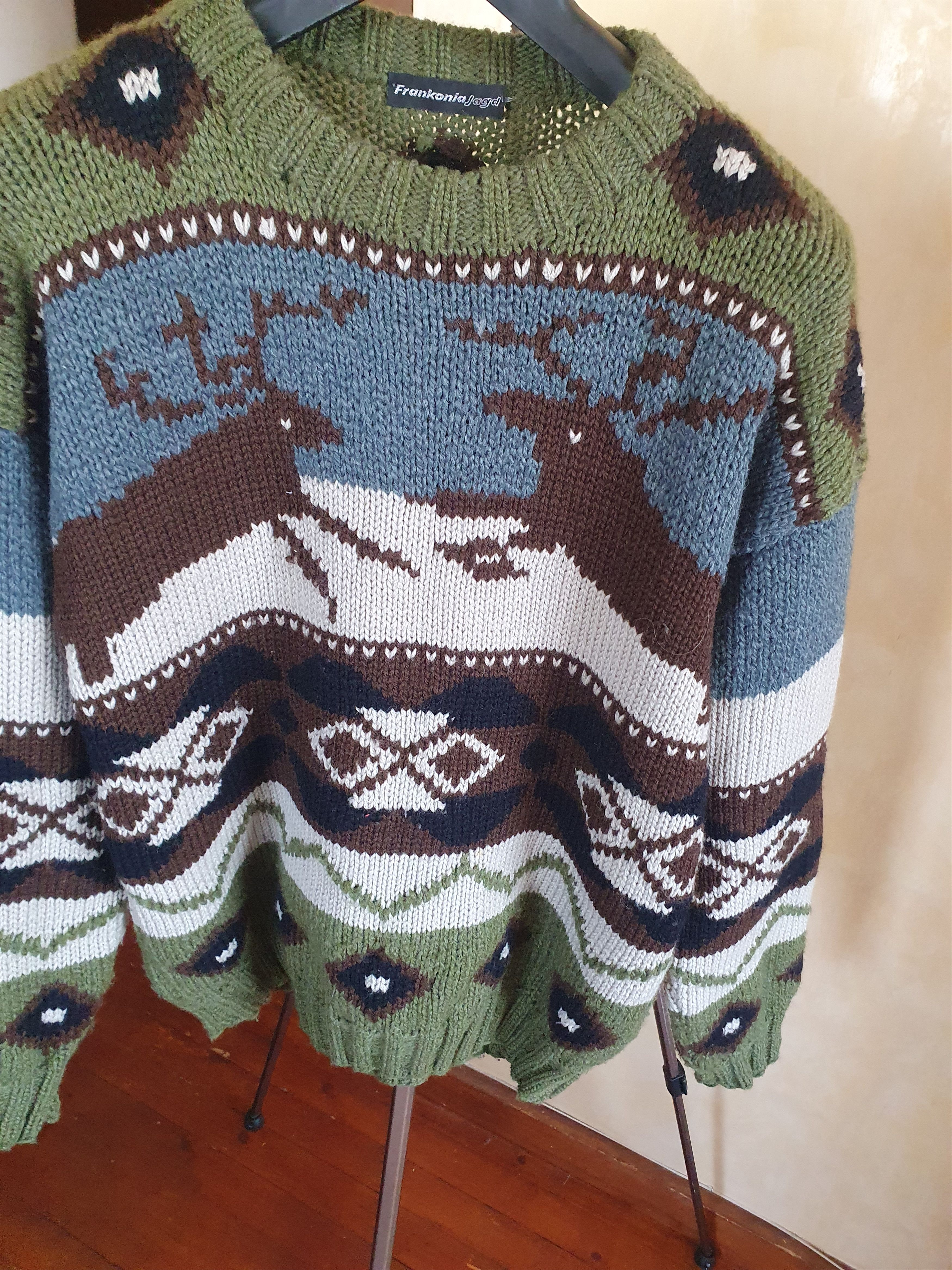Other Frankonia Jagd Hunting Sweater Deer In a Snow Wool sz M/L Size US M / EU 48-50 / 2 - 6 Thumbnail