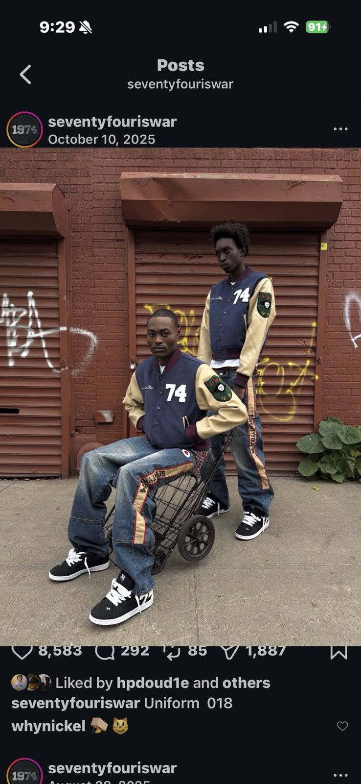 74 Is War 74ISWAR DENIM Size US 30 / EU 46 - 5 Thumbnail