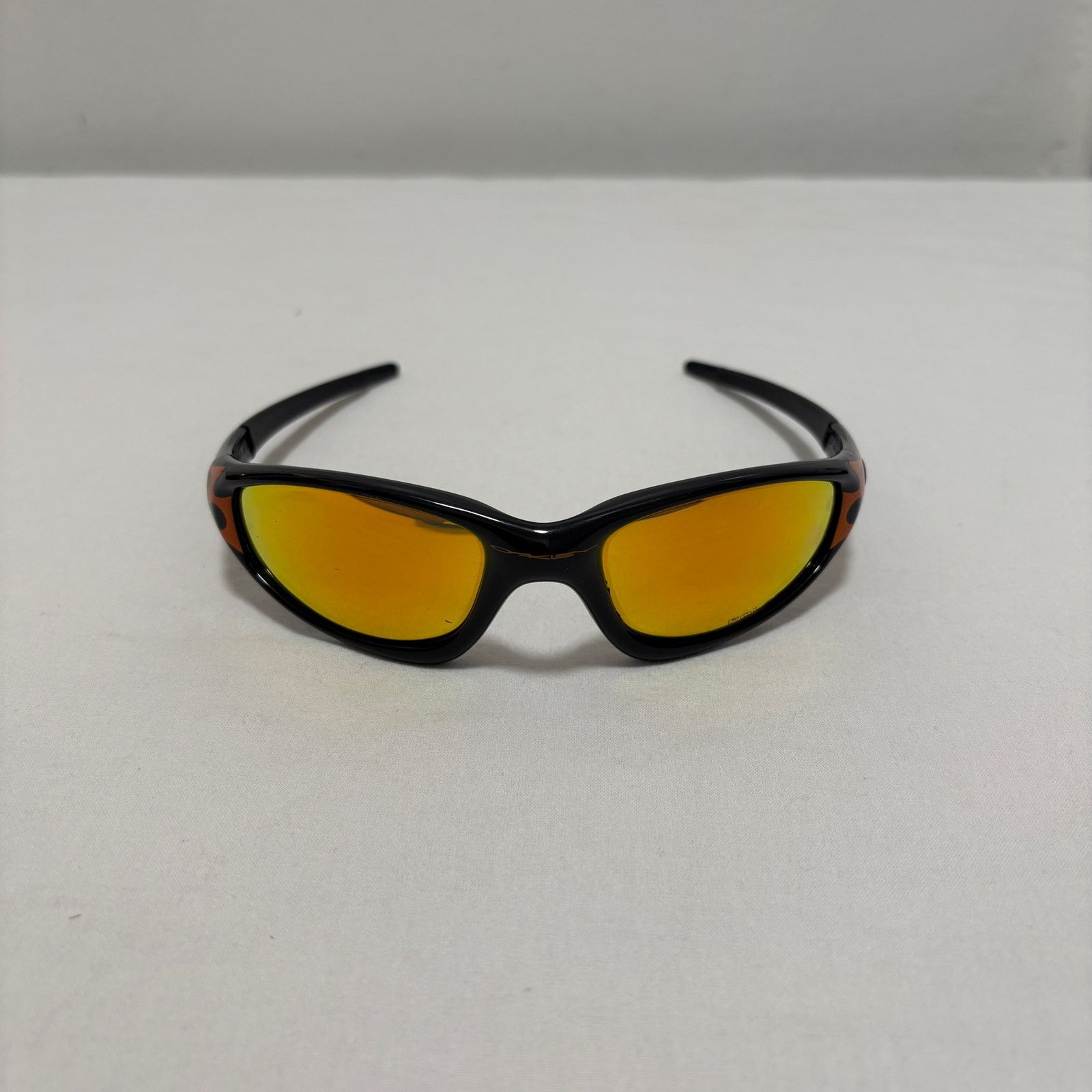 Oakley Oakley Straight Jacket Flames Black Fire Iridium Sunglasses Size ONE SIZE - 2 Thumbnail