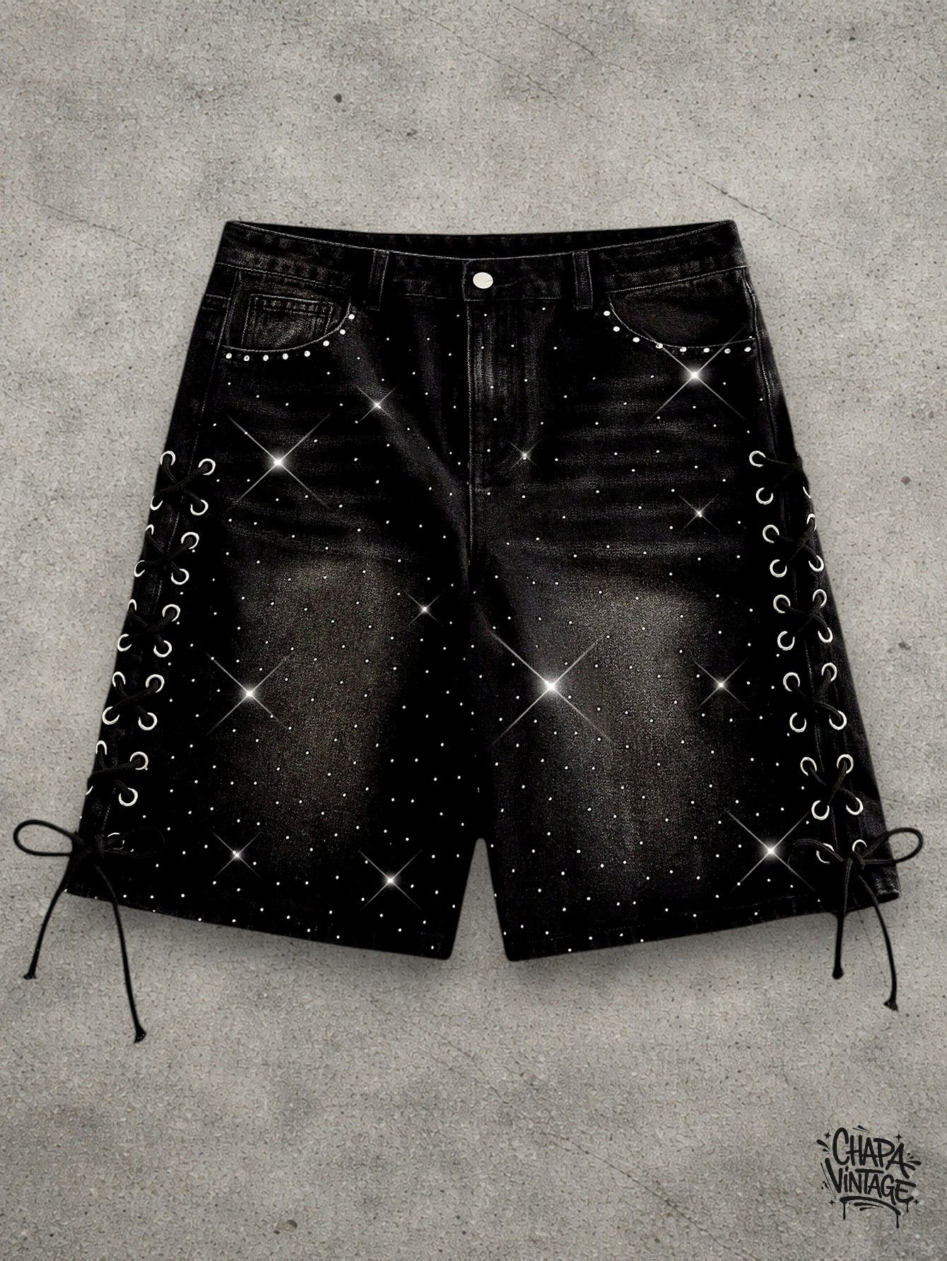 Japanese Brand Opium goth denim shorts Size US 32 / EU 48 - 1 Thumbnail
