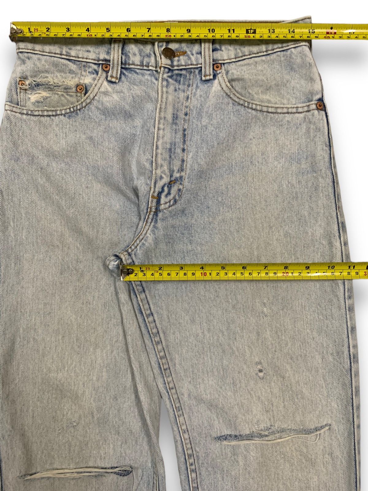 Levi's Vintage 80s Levis 610 Flame Printed Jeans like Gallery Dept. Size US 30 / EU 46 - 16 Thumbnail