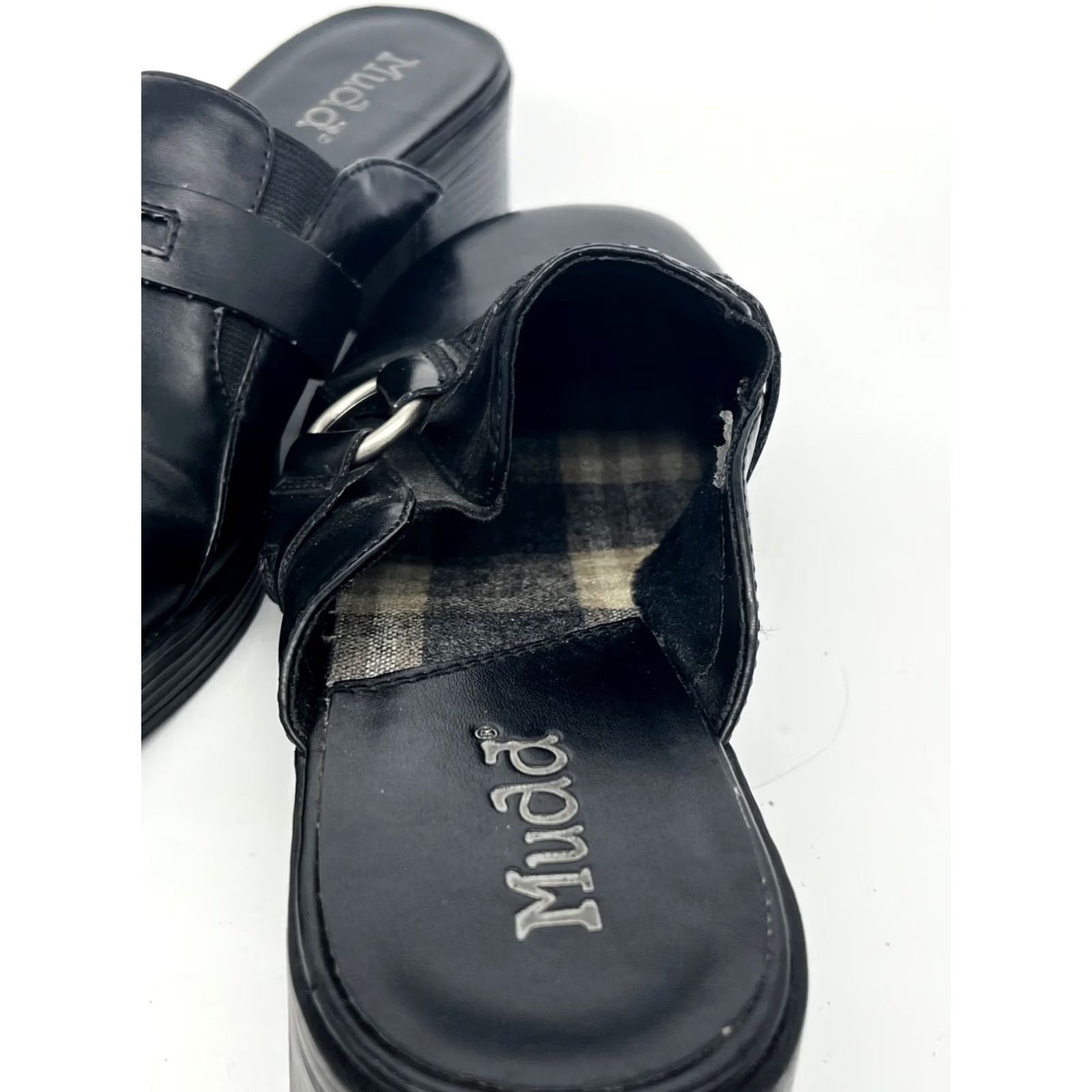 Vintage Mudd Mule Heel Women’s 9 Black Y2K Womens 9 Mudd Mules #2535 Womens 9 Black Y2K Size US 9 / IT 39 - 6 Thumbnail