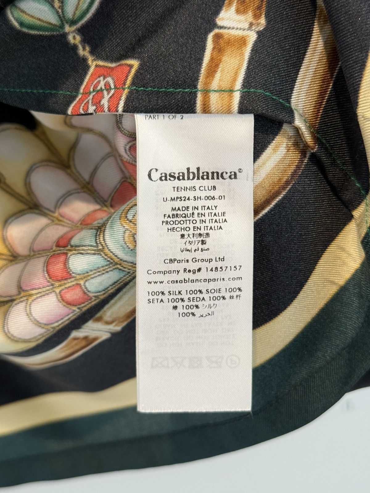 Casablanca Casablanca La Boite A Bijoux Printed Silk Shirt - Size Small Size US S / EU 44-46 / 1 - 5 Thumbnail