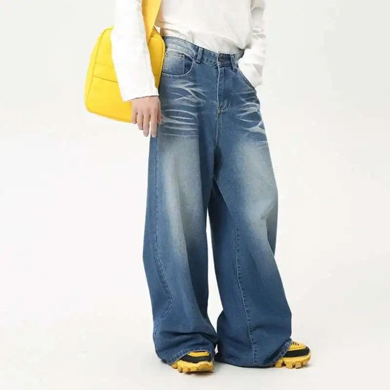 Denime × Jean Draping Wide Leg Trendy Denim Size US 32 / EU 48 - 2 Thumbnail