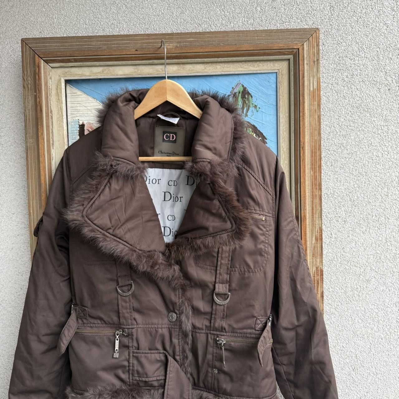 Dior Dior Vintage 2000s Bomber Jacket Brown Warmed Size M / US 6-8 / IT 42-44 - 4 Thumbnail