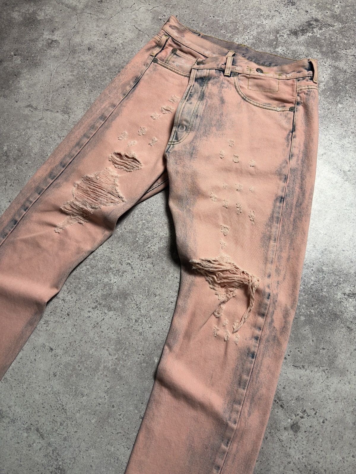 R13 R13 Distressed Slim Jeans Size 24" / US 00 / IT 34 - 2 Thumbnail