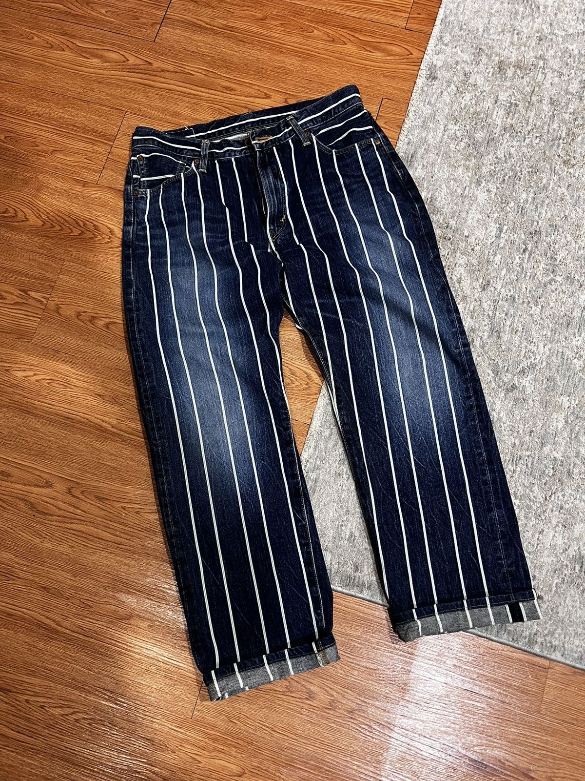 Rare item 90s edwin 130z grand blue selvage denim limited