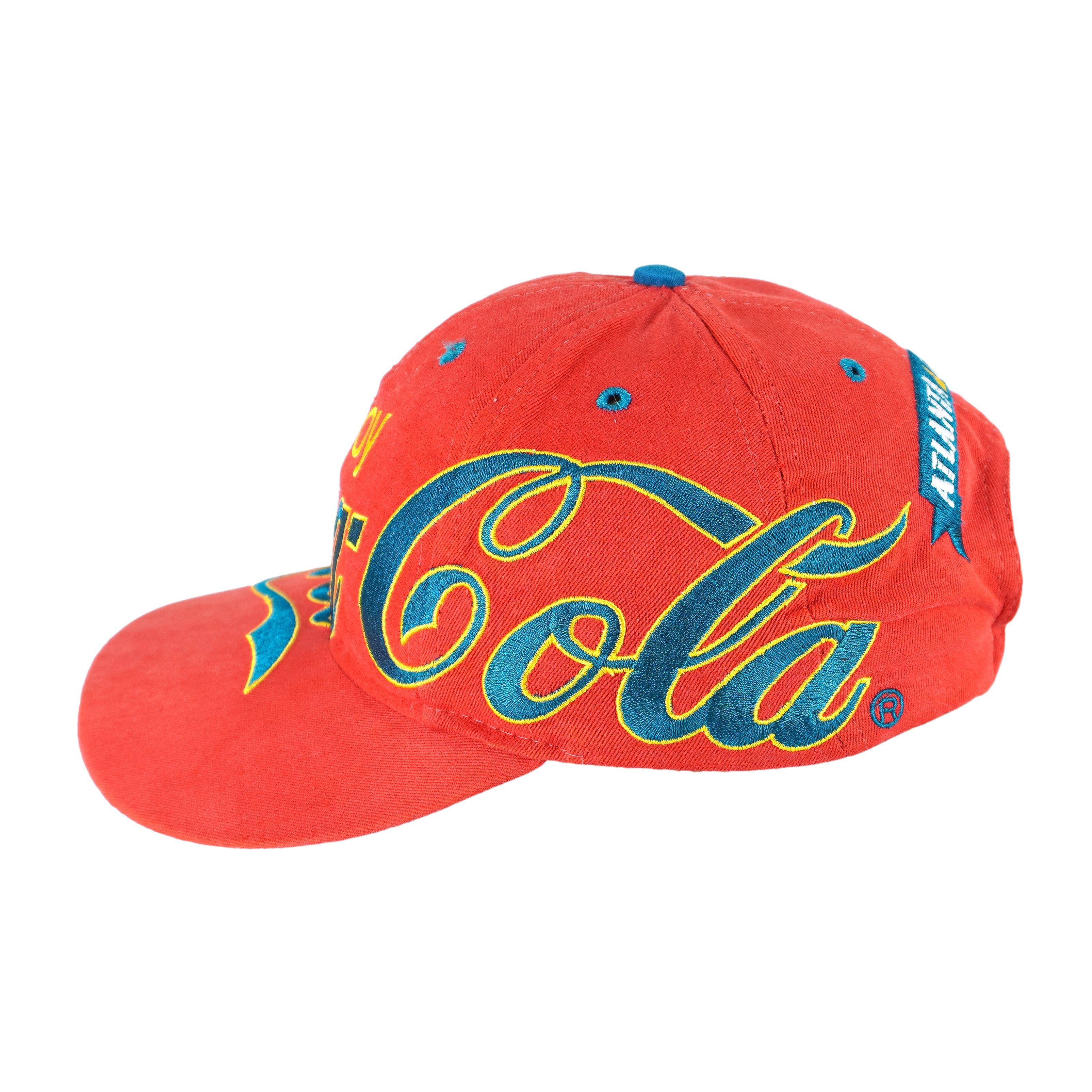 Coca Cola Enjoy Coca-Cola Ice Cold Atlanta Snapback Hat 1990s Size ONE SIZE - 3 Thumbnail