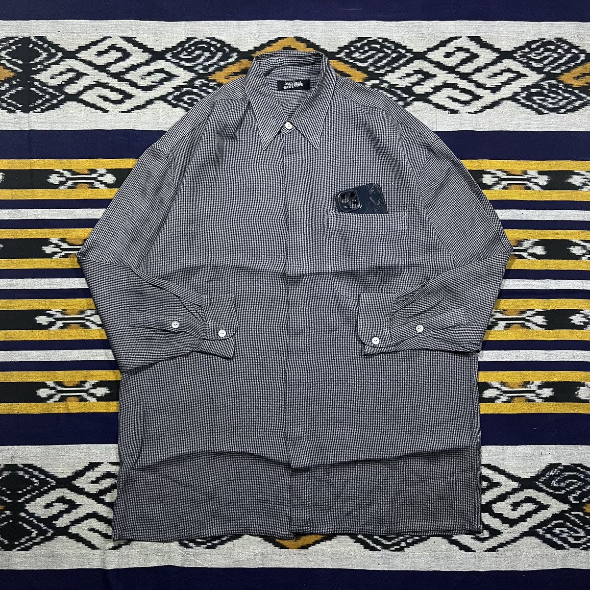 Jean Paul Gaultier Jean Paul Gaultier Pocket Shirt Checkerd Size US L / EU 52-54 / 3 - 2 Thumbnail