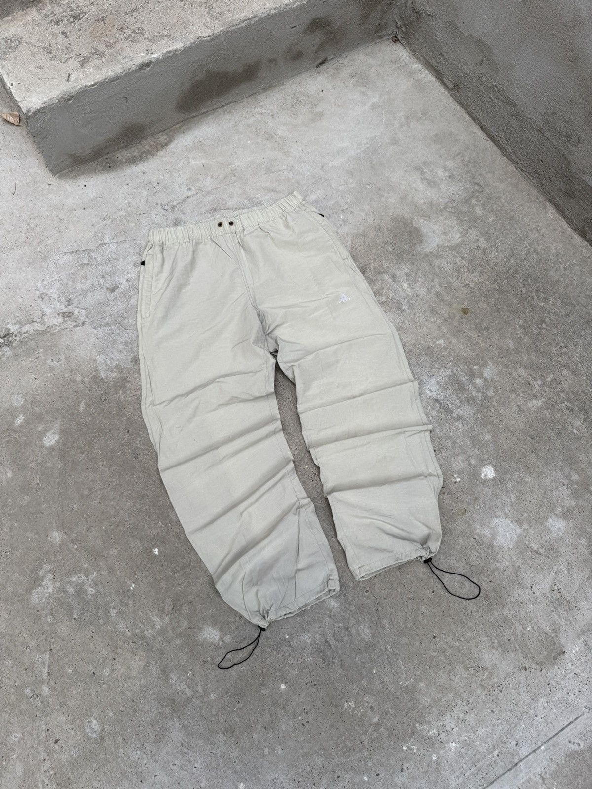 Adidas VINTAGE RARE ADIDAS BAGGY DRILL PANTS Size US 34 / EU 50 - 1 Thumbnail
